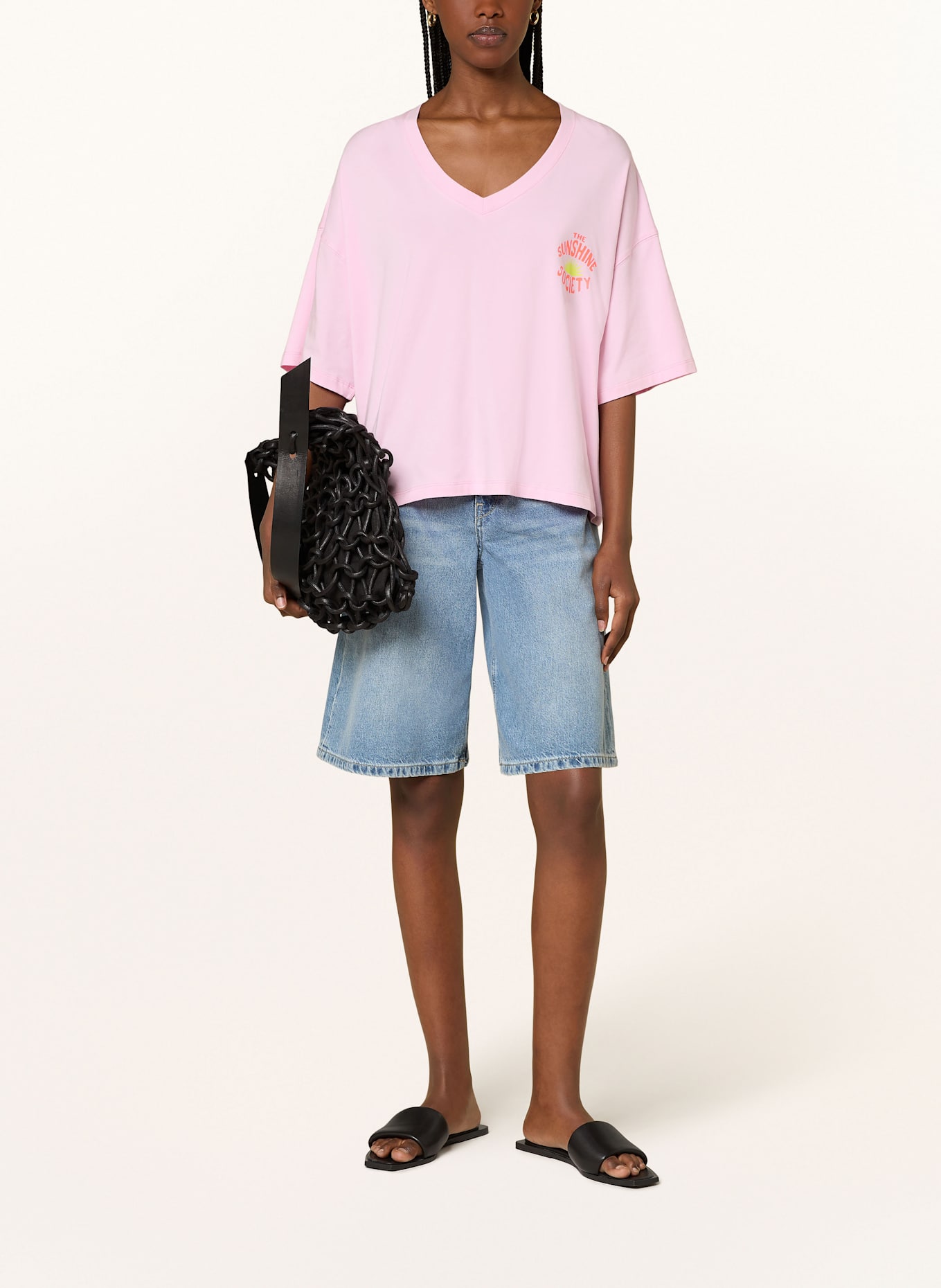 Grace T-shirt with sequins: PINK
