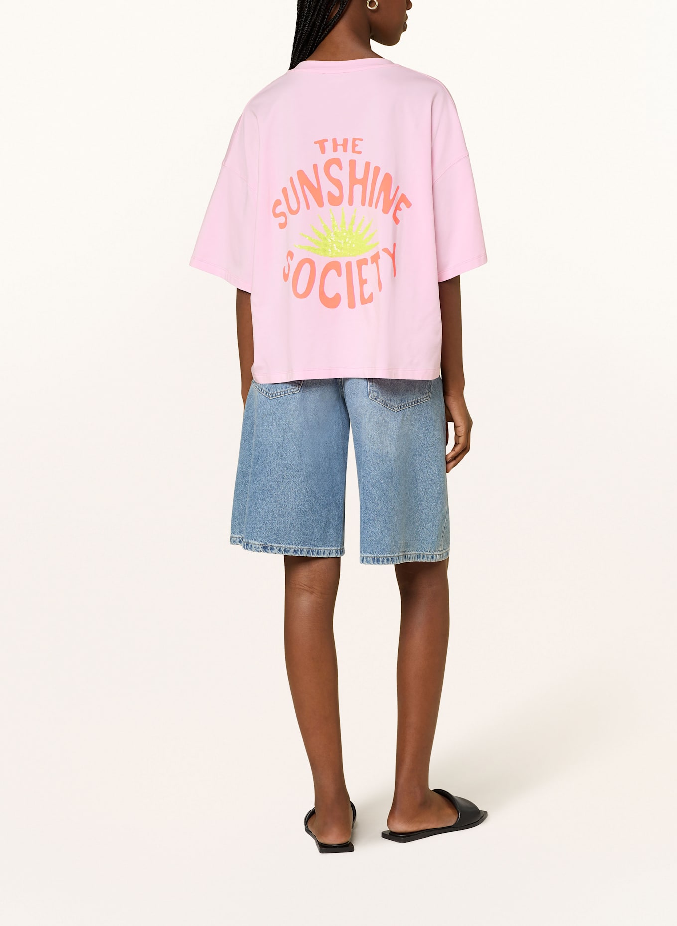 Grace T-shirt with sequins: PINK