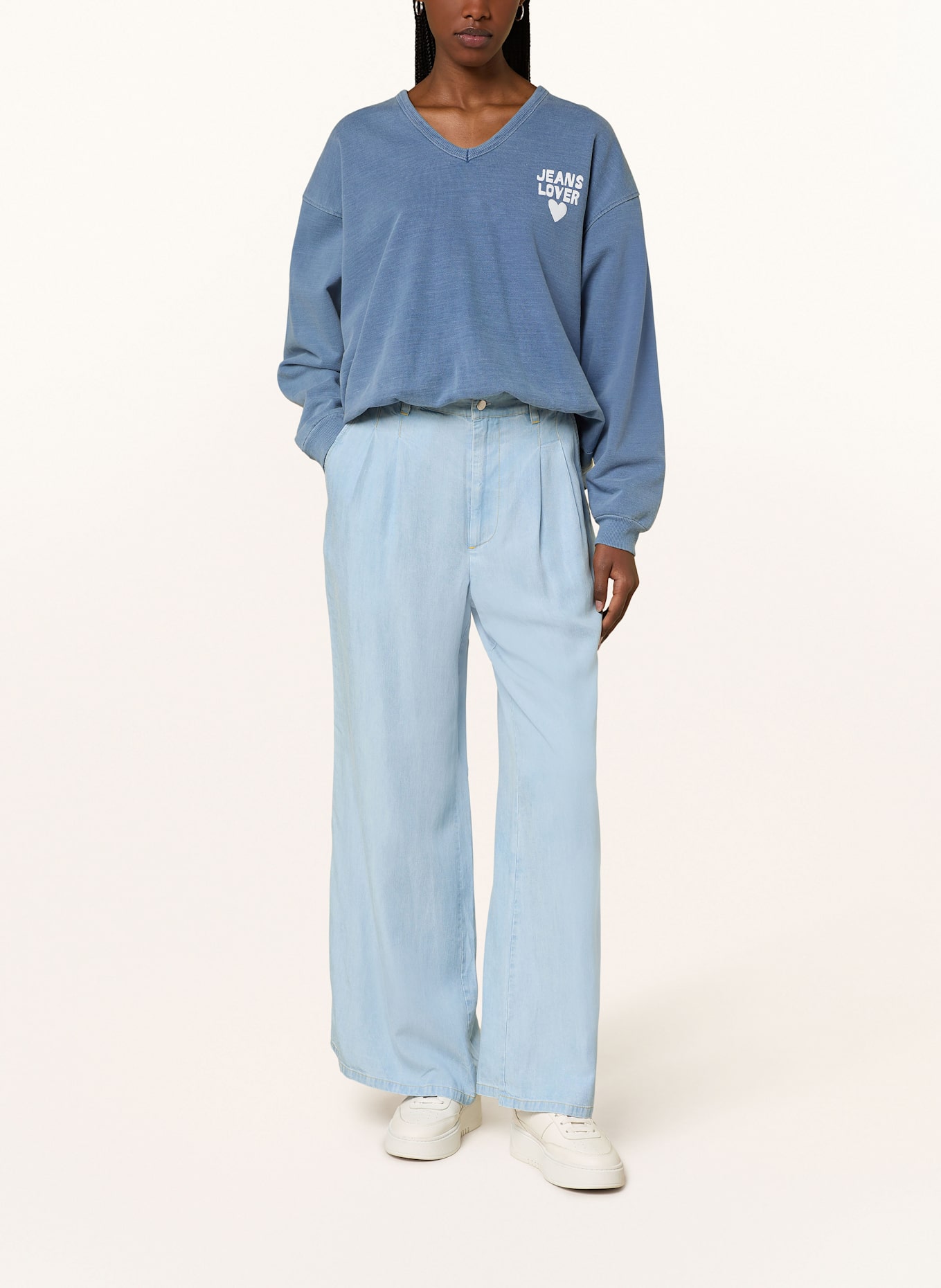Grace Hose in Jeansoptik: 737 bleached denim
