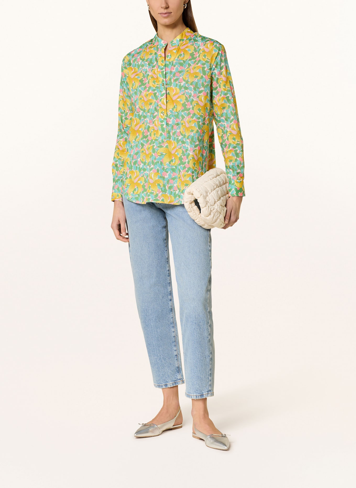 rossana diva Blusenshirt LIBERTY: HELLGRÜN / GELB / TÜRKIS