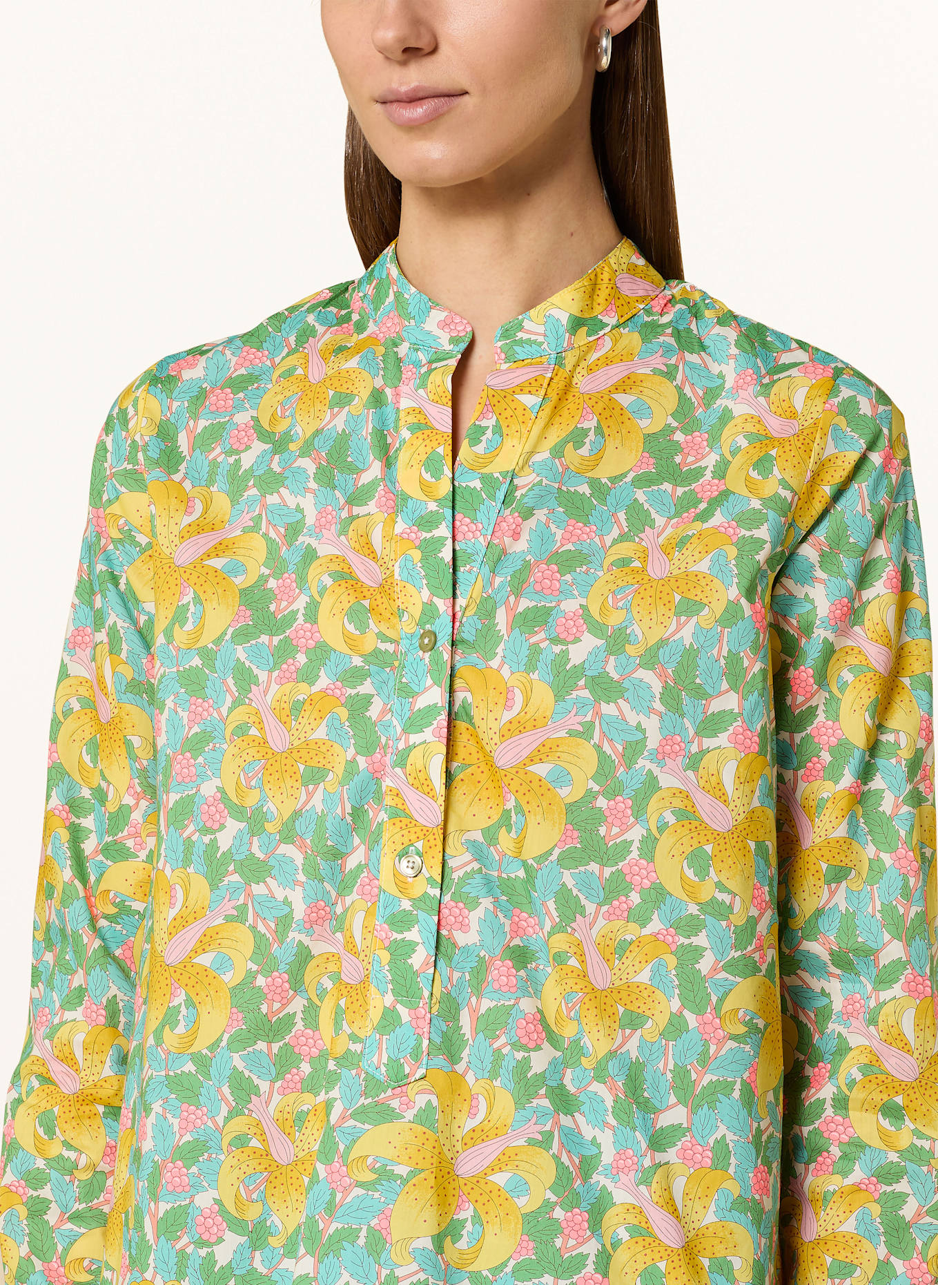 rossana diva Blusenshirt LIBERTY: HELLGRÜN / GELB / TÜRKIS