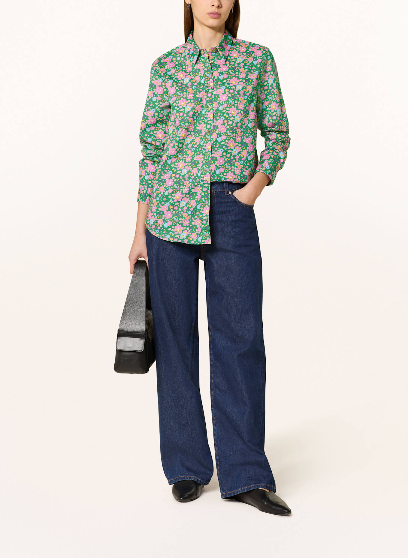 rossana diva Hemdbluse: GRÜN / LILA / ROSA