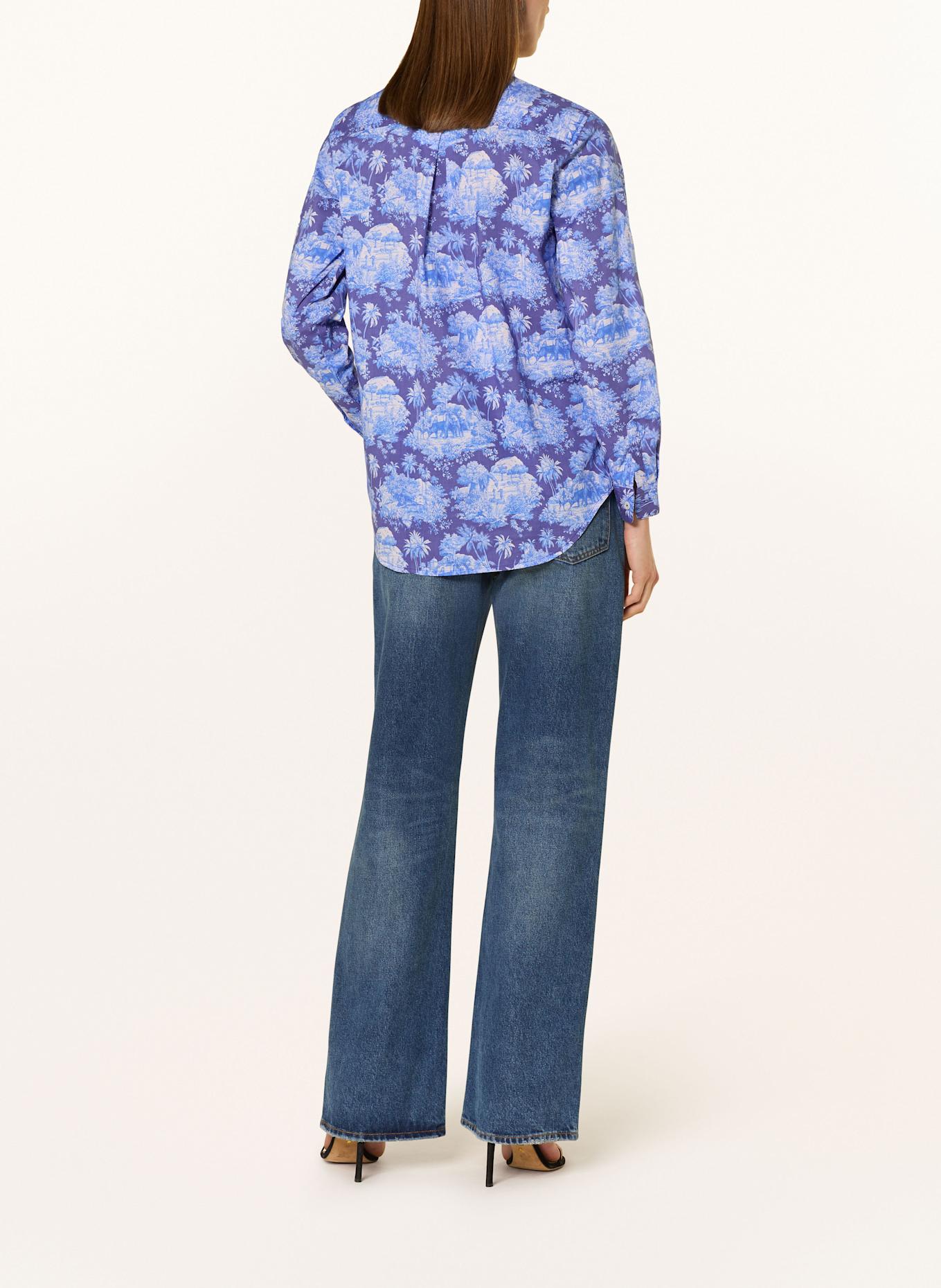 rossana diva Hemdbluse: BLAU / WEISS