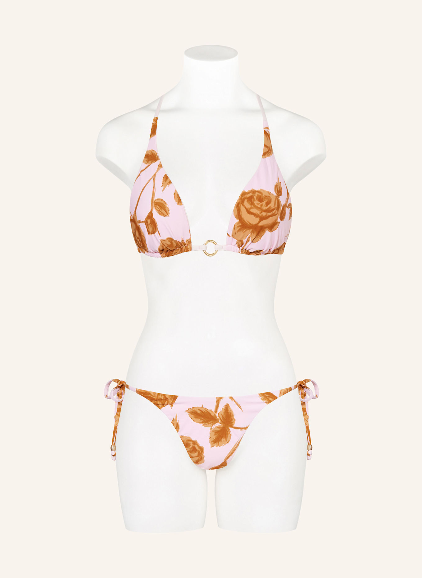 SEAFOLLY Triangel-Bikini-Hose ROCOCO: ROSA/ BRAUN