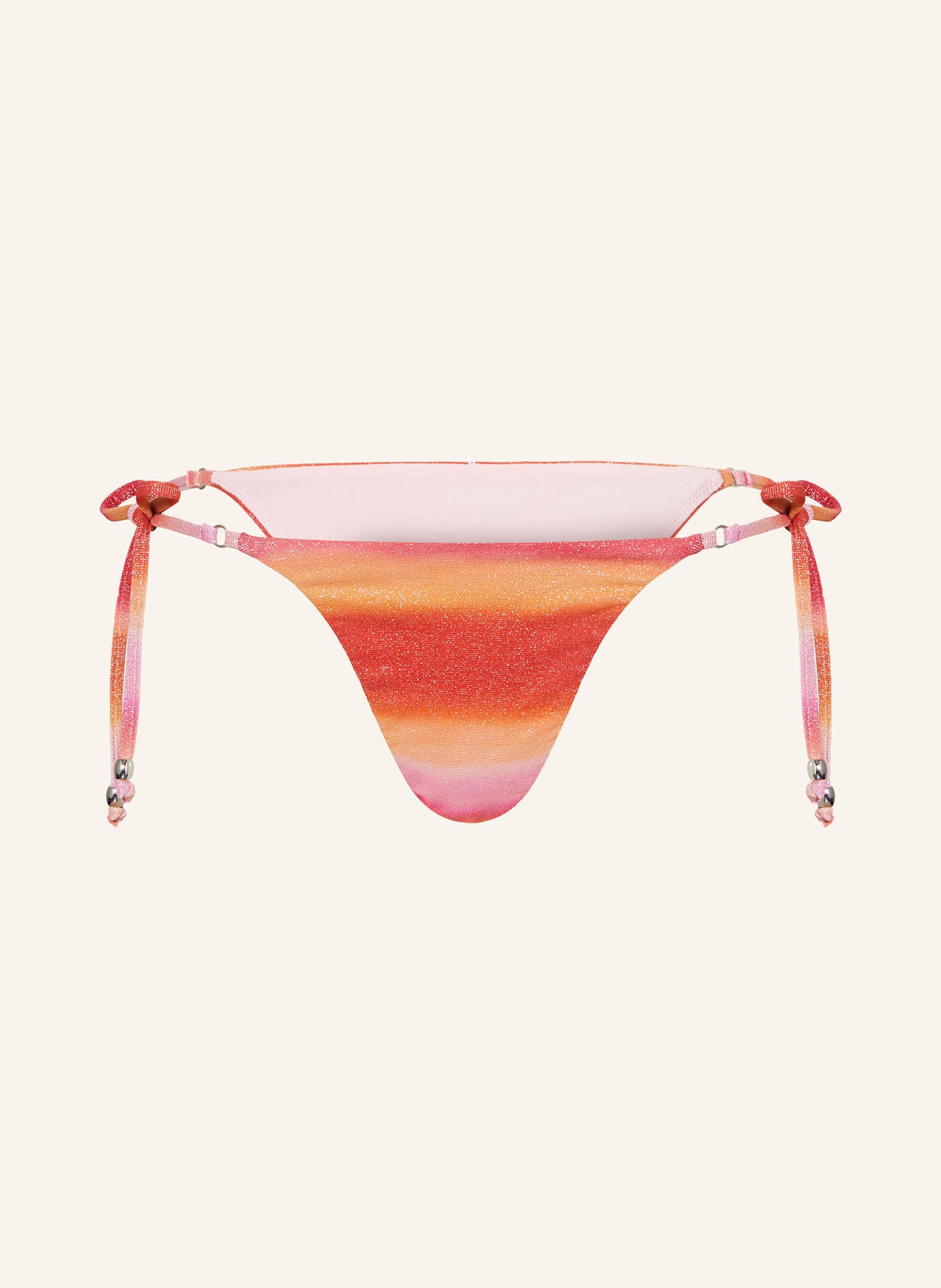 SEAFOLLY Triangel-Bikini-Hose SPECTRUM mit Glitzergarn: PINK / ROSA / ORANGE