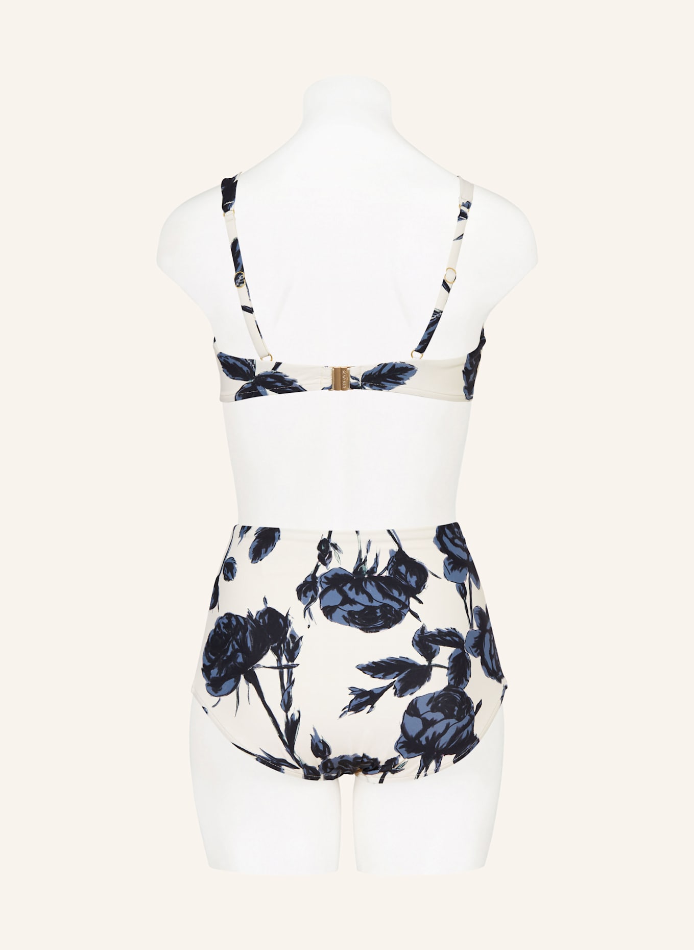 SEAFOLLY Bralette-Bikini-Top ROCOCO: ECRU / BLAU / SCHWARZ