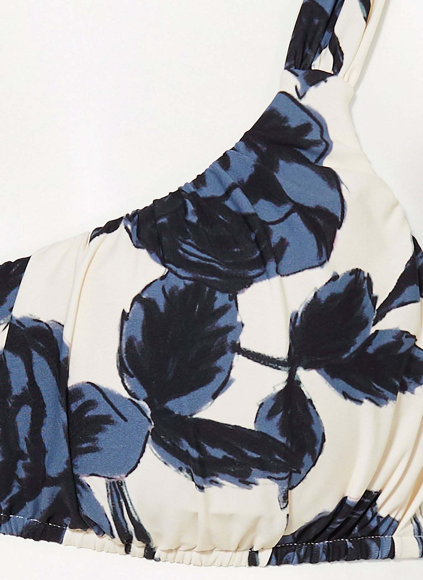 SEAFOLLY Bralette-Bikini-Top ROCOCO: ECRU / BLAU / SCHWARZ