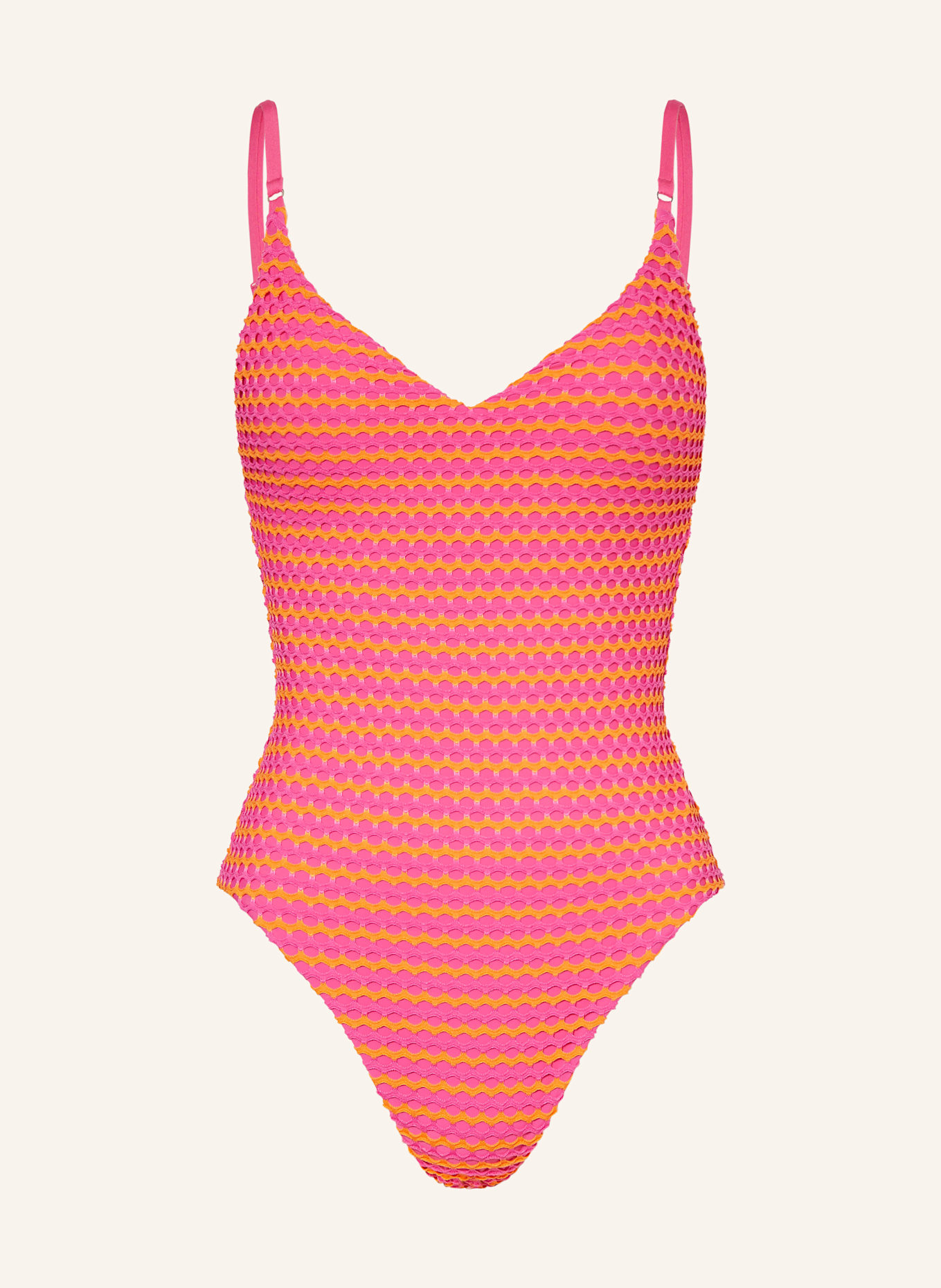 SEAFOLLY Badeanzug MESH EFFECT: PINK/ ORANGE
