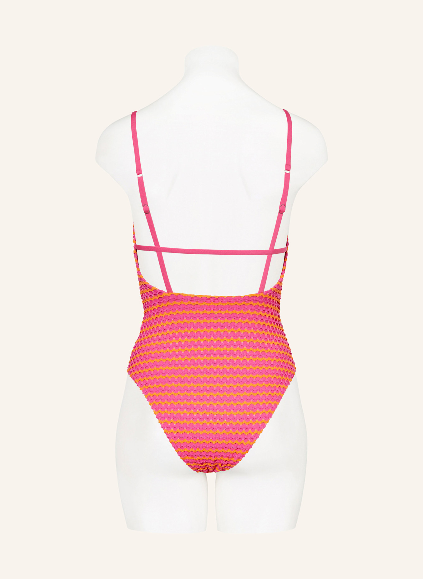 SEAFOLLY Badeanzug MESH EFFECT: PINK/ ORANGE