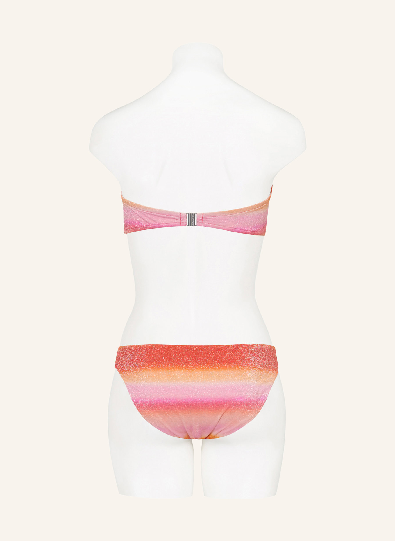 SEAFOLLY Bandeau-Bikini-Top SPECTRUM mit Glitzergarn: PINK/ ROSA/ ORANGE