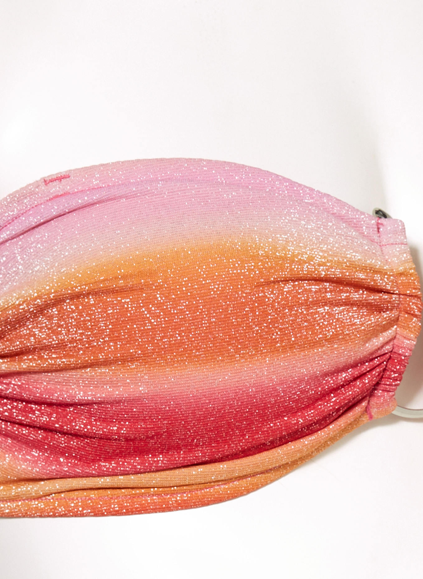 SEAFOLLY Bandeau-Bikini-Top SPECTRUM mit Glitzergarn: PINK/ ROSA/ ORANGE