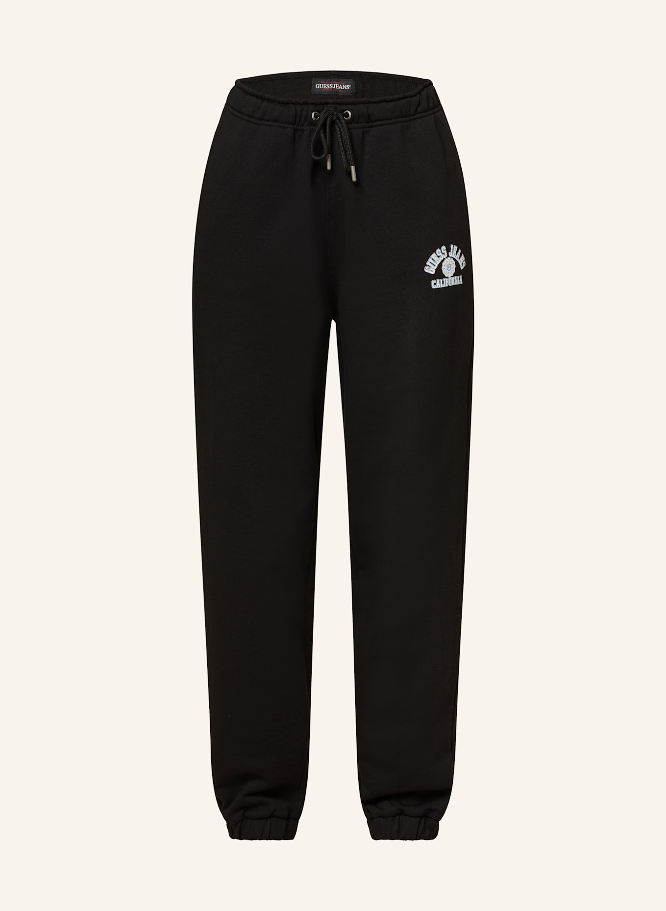GUESS JEANS Pants in jogger style: BLACK