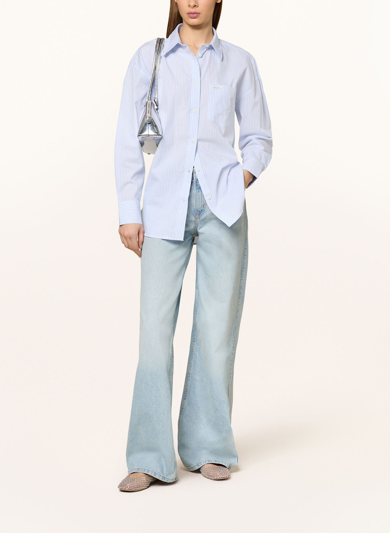 GUESS JEANS Oversized shirt blouse: Кофта кардиган свитер guess original
