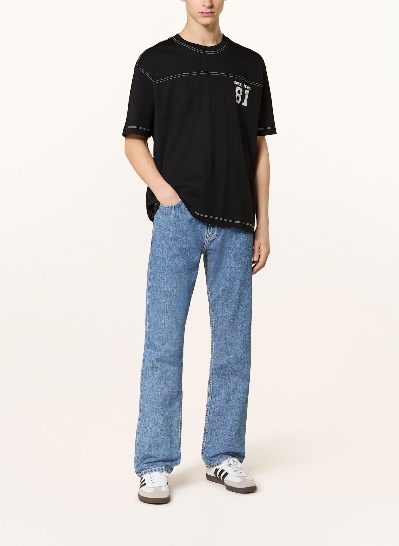 GUESS JEANS T-shirt, Color: BLACK (Image 2)