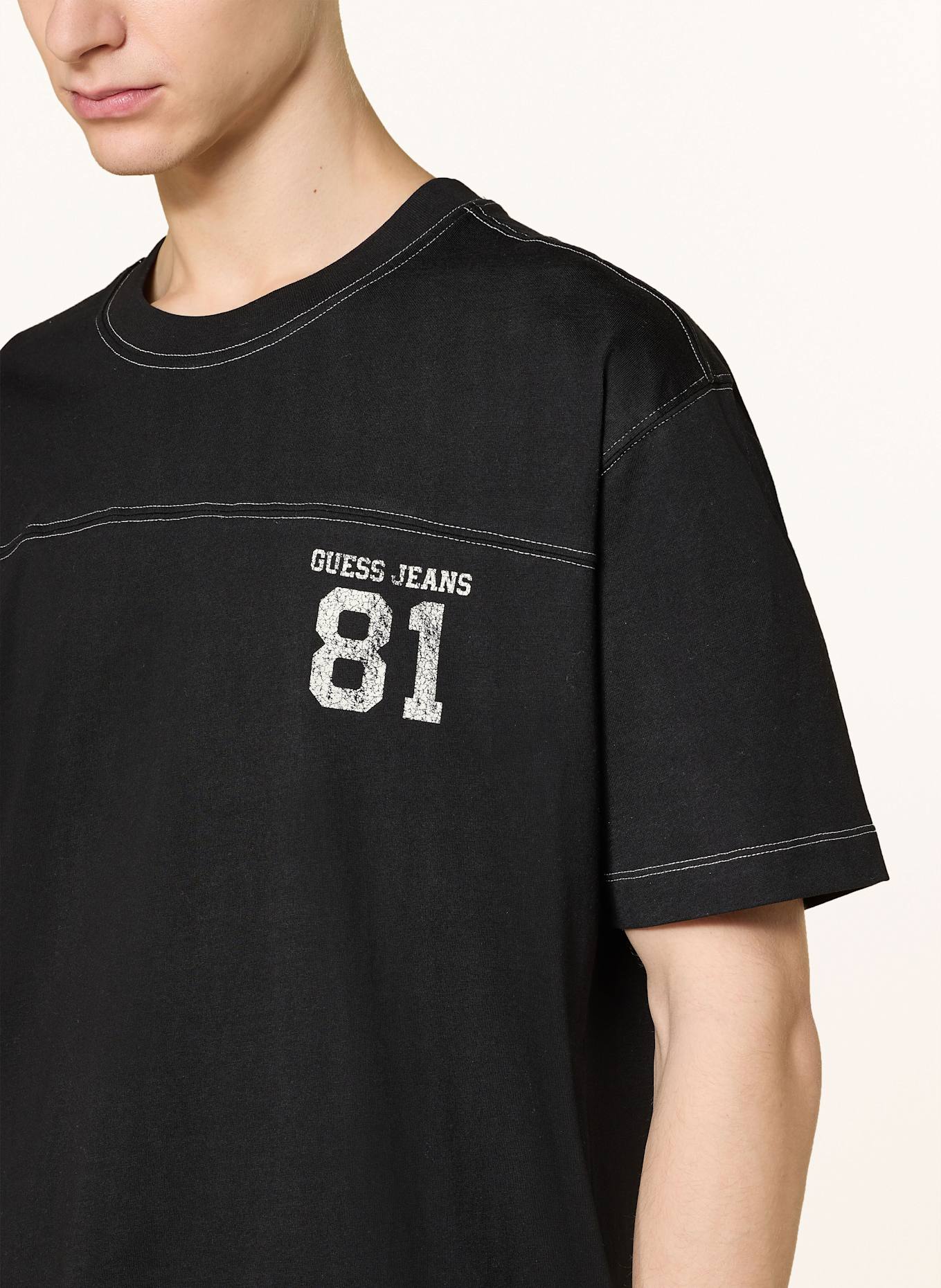 GUESS JEANS T-shirt, Color: BLACK (Image 4)