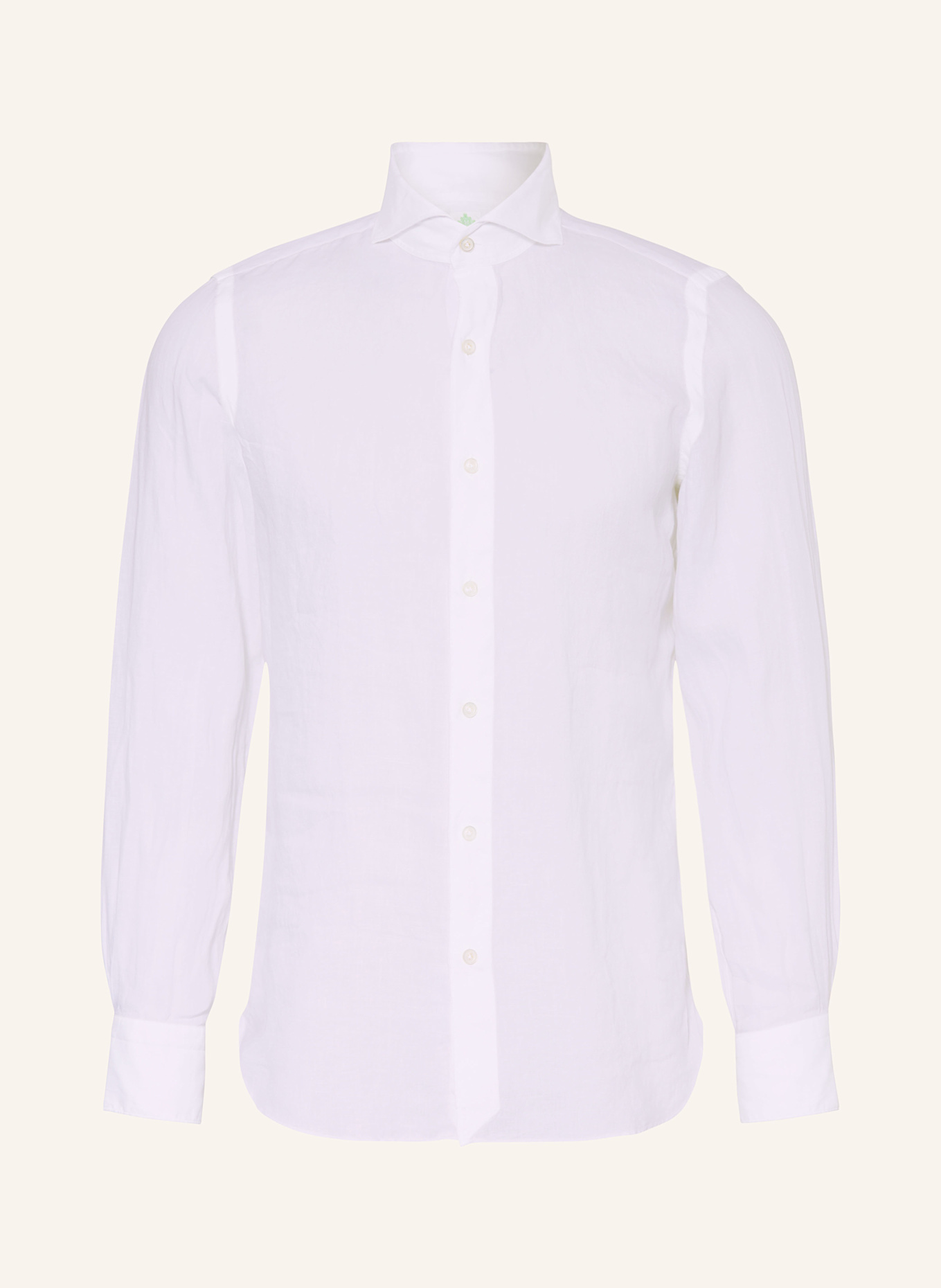 FINAMORE 1925 Linen shirt TOKYO SERGIO Slim Fit: WHITE