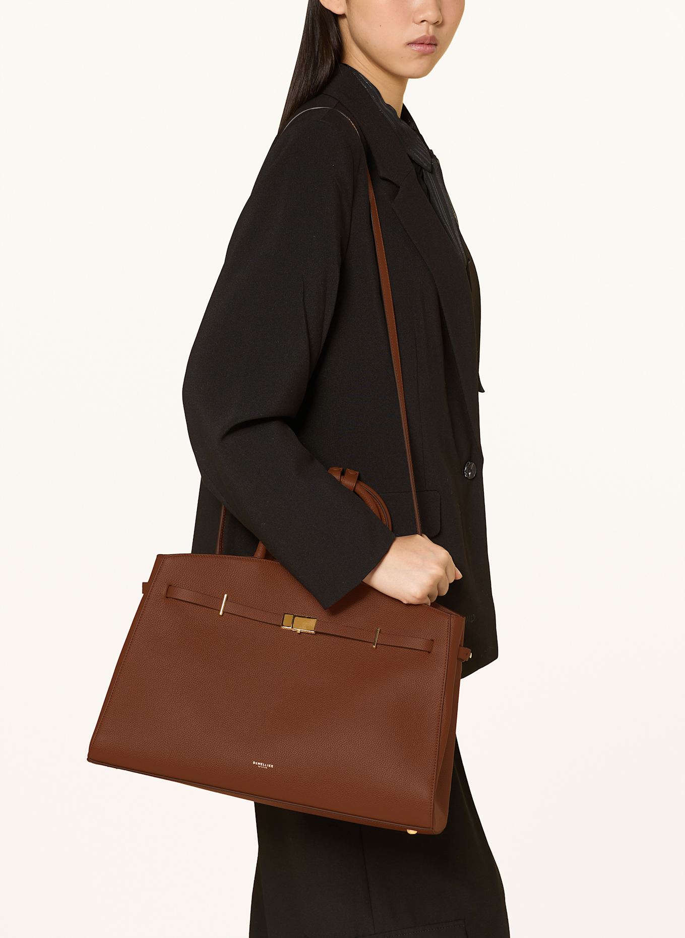 DEMELLIER Torebka THE HUDSON: BRĄZOWY