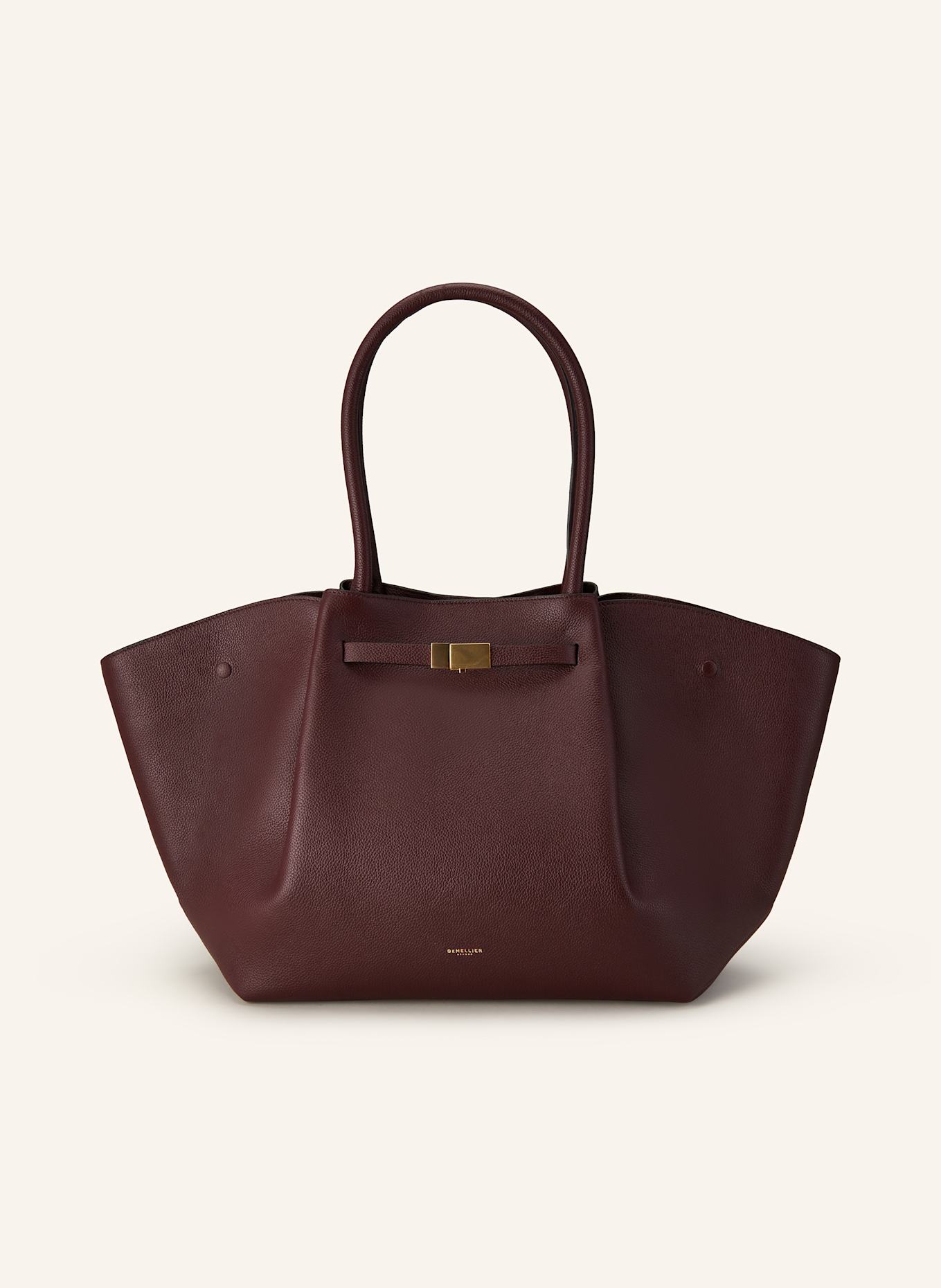 DEMELLIER Shopper NEW YORK LARGE: DARK RED