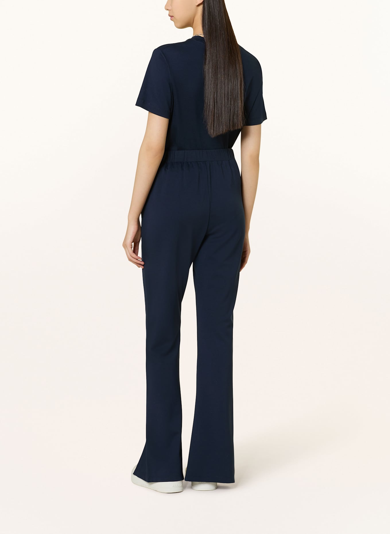 LIU JO Wide leg trousers made of jersey: DARK BLUE