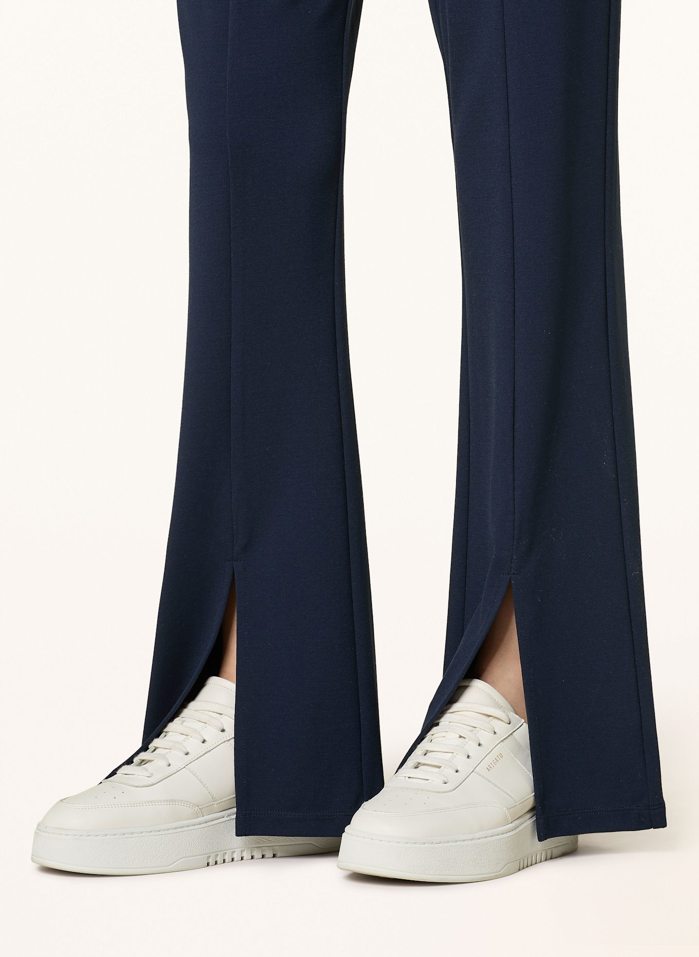 LIU JO Wide leg trousers made of jersey: DARK BLUE