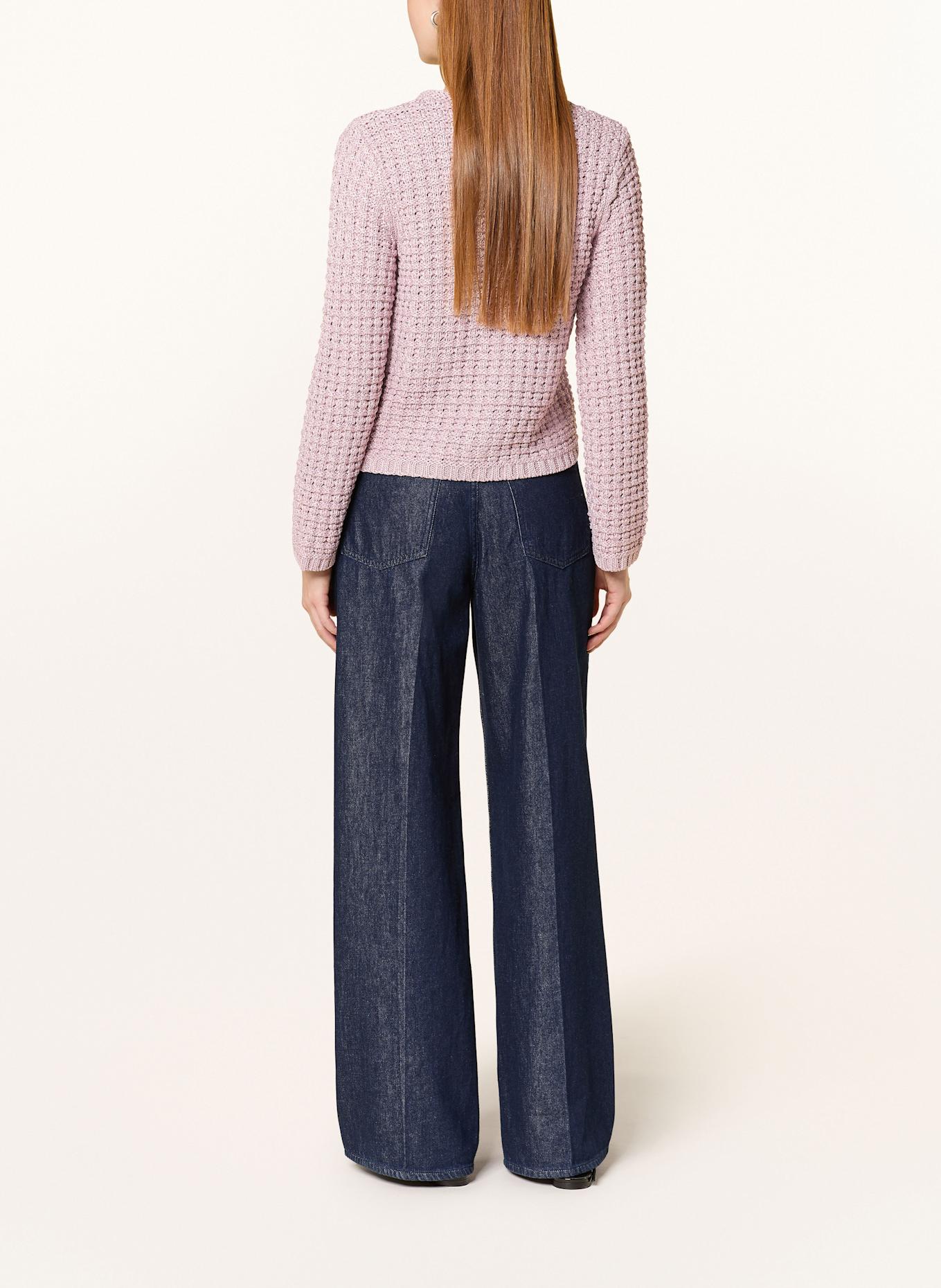 LIU JO Pletený kardigan s třpytivou přízí: RŮŽOVÁ