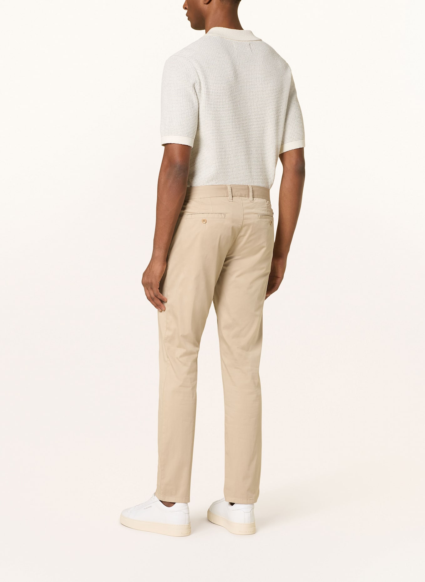 ALBERTO Chino kalhoty LOU Regular Fit: BÉŽOVÁ