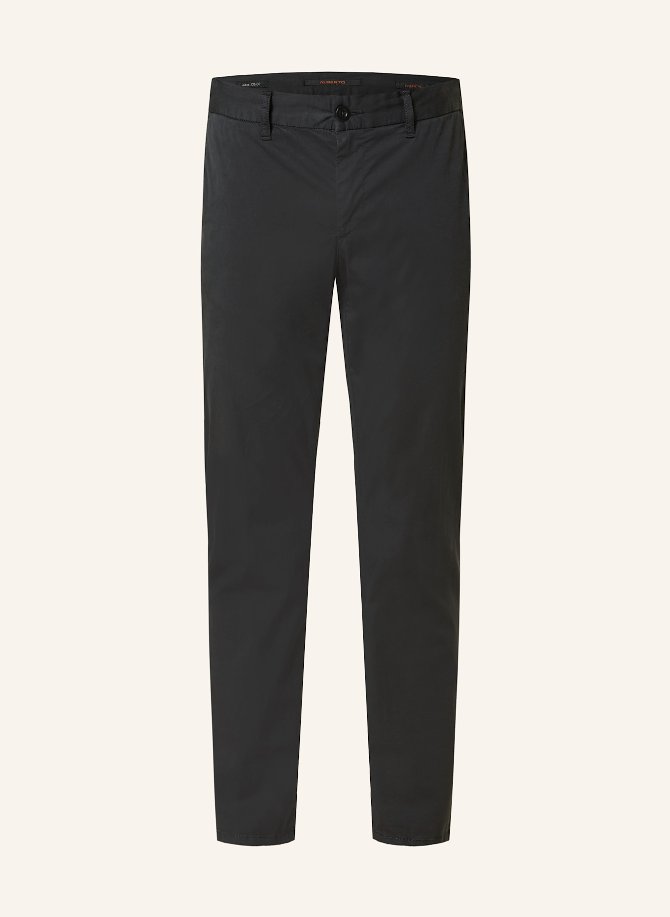 ALBERTO Chinosy LOU regular fit: CZARNY