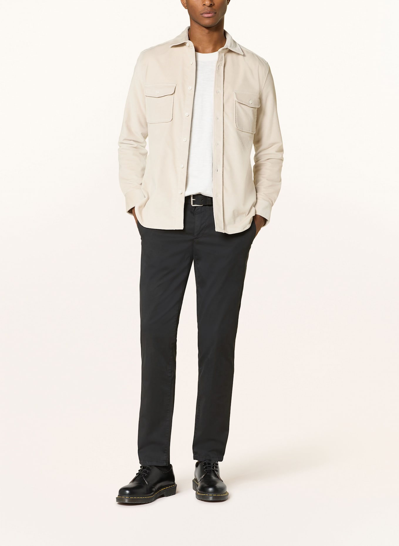 ALBERTO Chinosy LOU regular fit: CZARNY