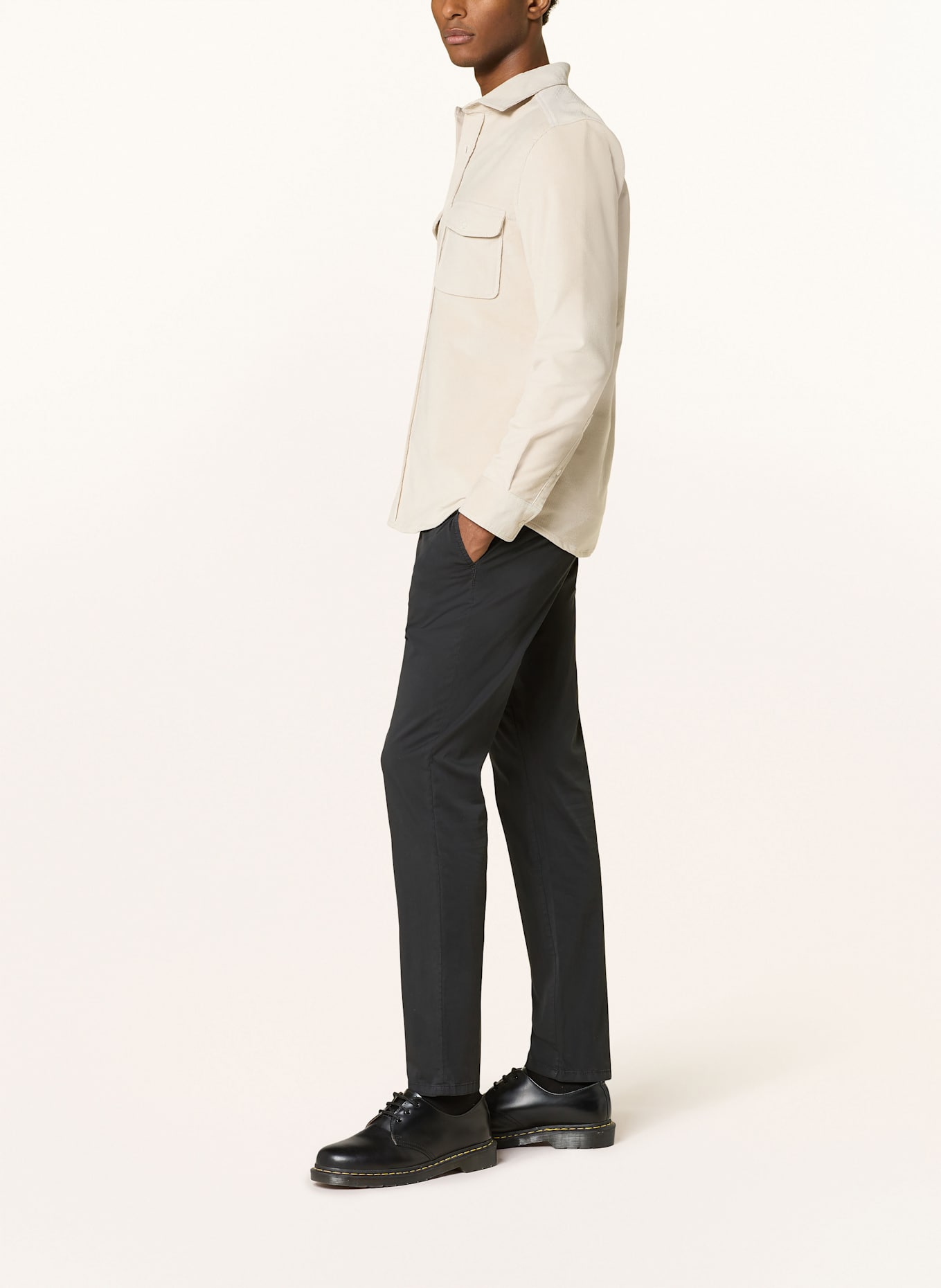 ALBERTO Chinosy LOU regular fit: CZARNY