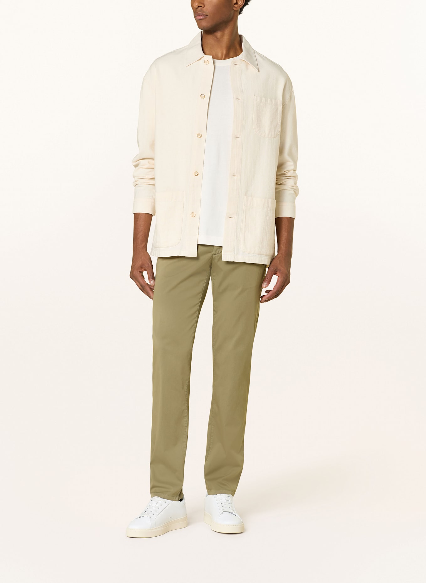 ALBERTO Chinosy LOU regular fit: OLIWKOWY
