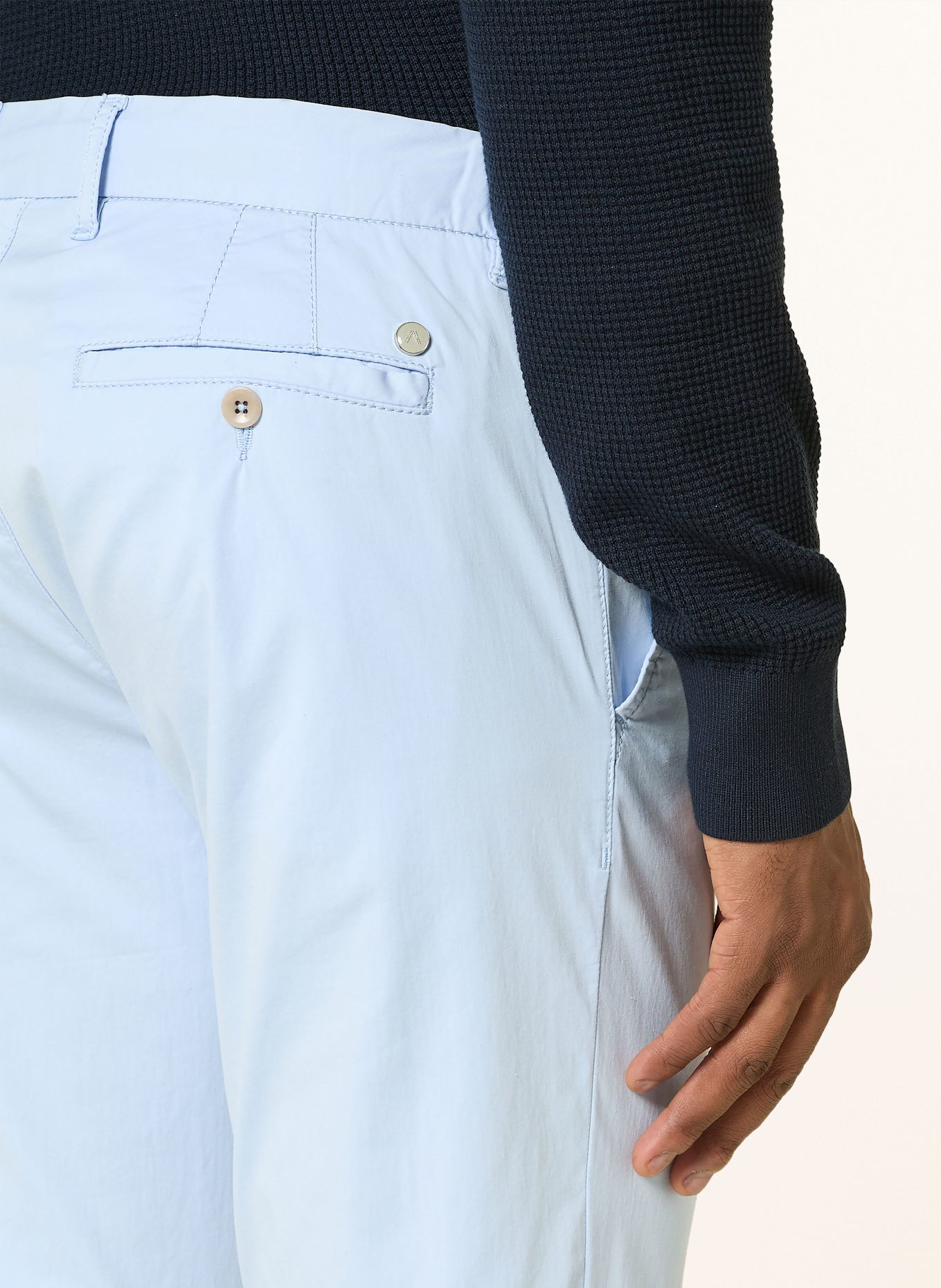 ALBERTO Chinosy LOU regular fit: JASNONIEBIESKI