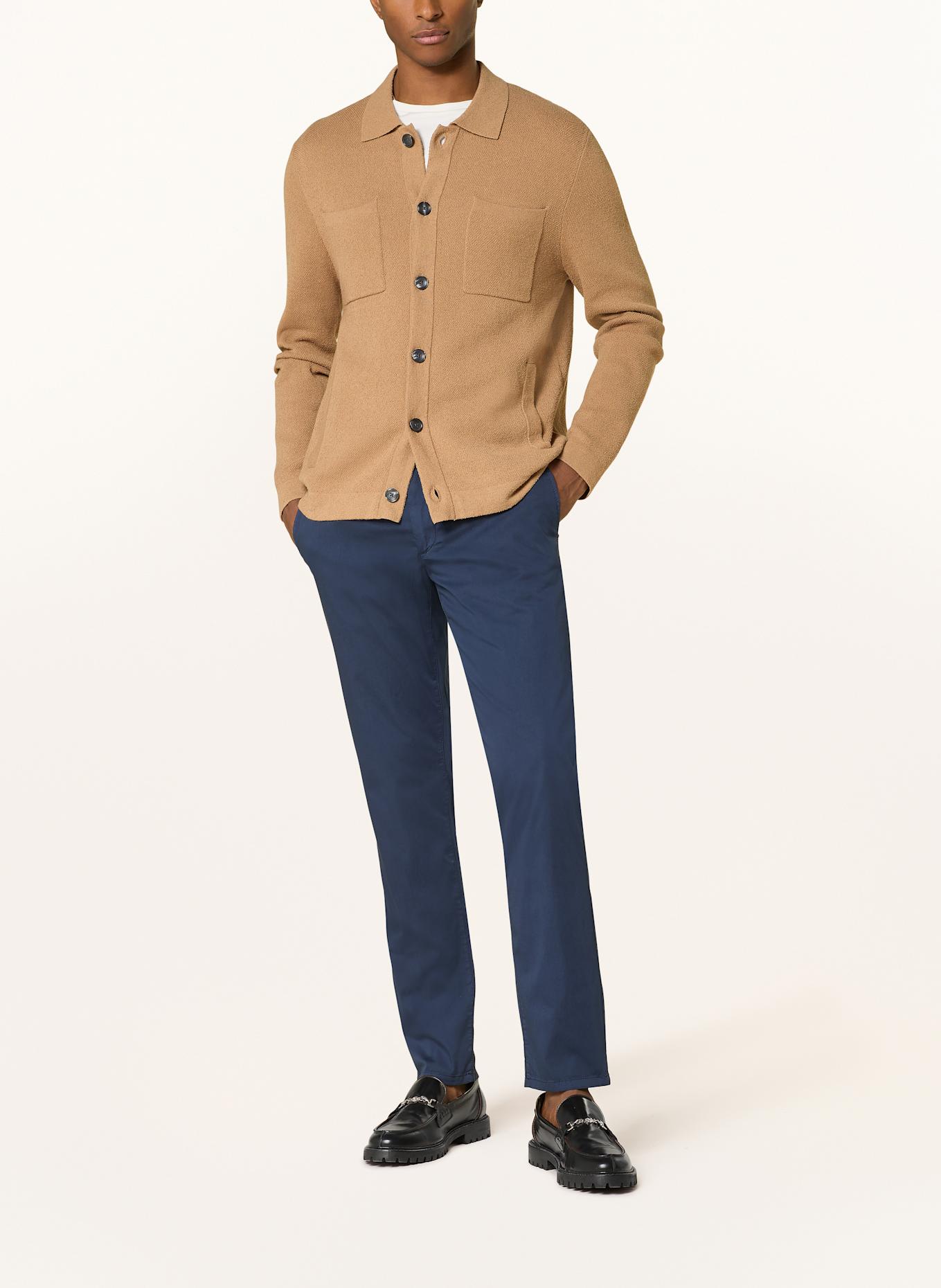 ALBERTO Chinosy LOU regular fit: GRANATOWY