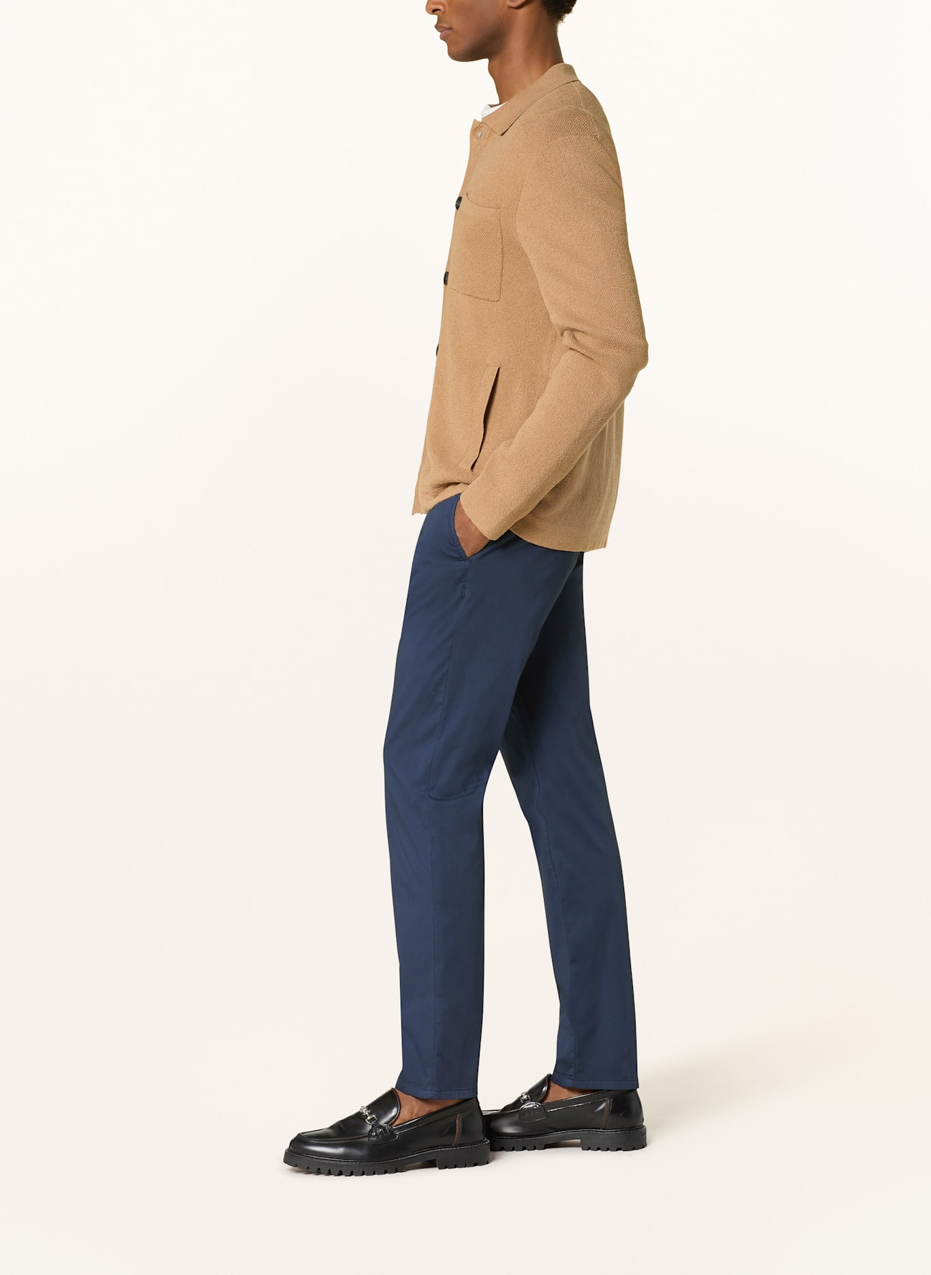 ALBERTO Chinosy LOU regular fit: GRANATOWY