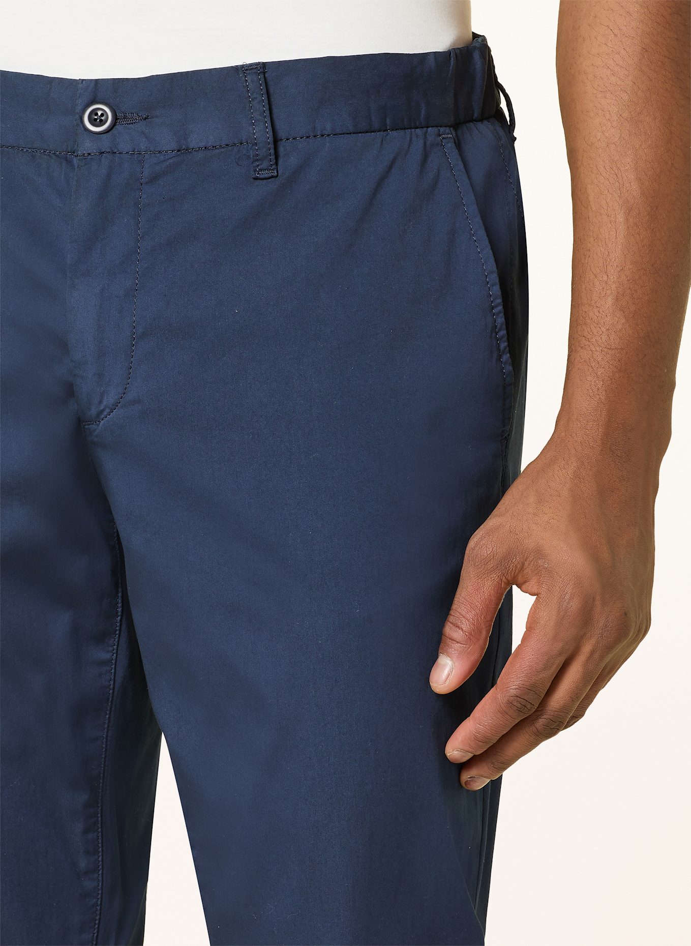 ALBERTO Chinosy LOU regular fit: GRANATOWY