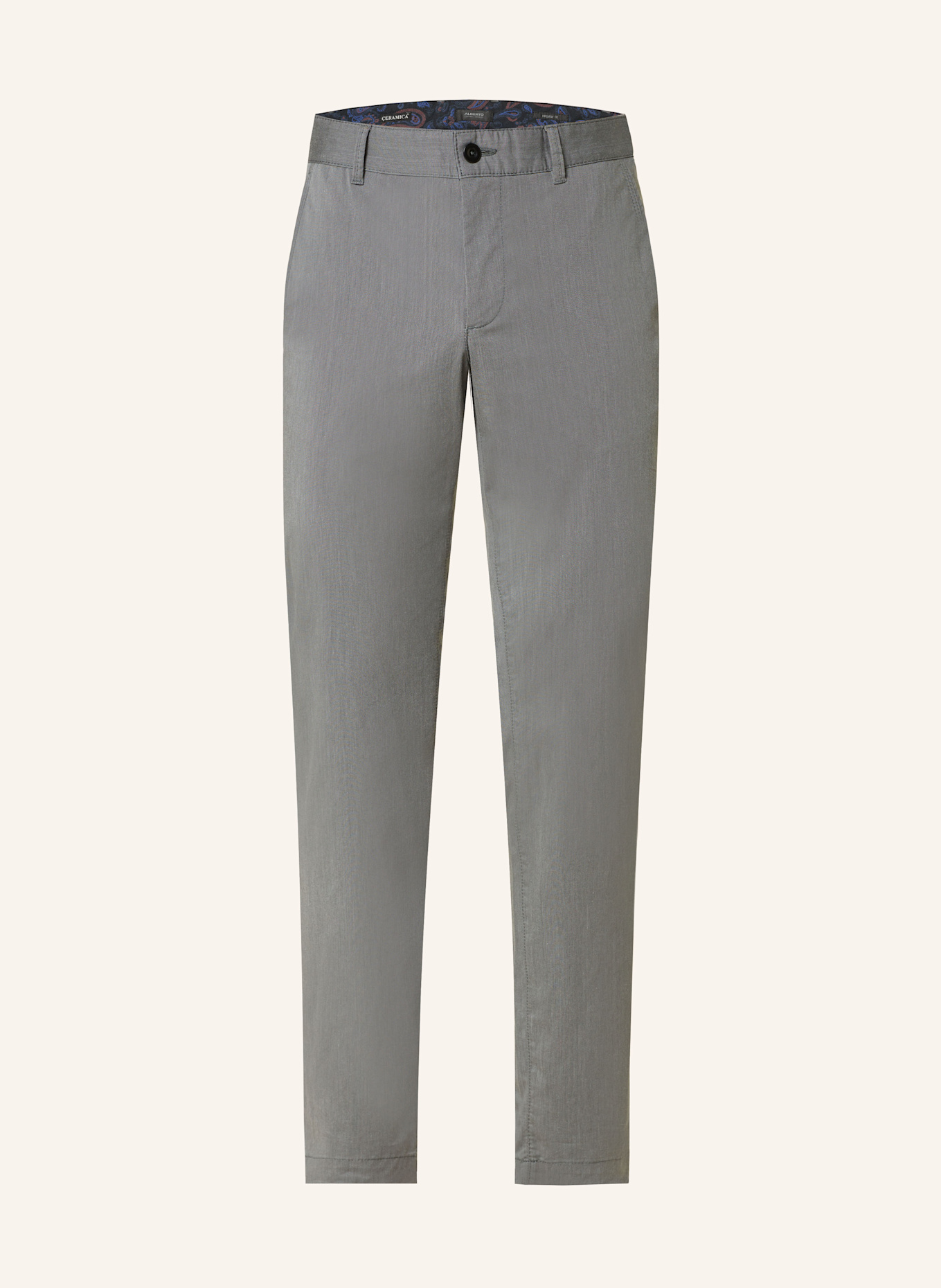 ALBERTO Chinosy LOU regular fit: SZARY