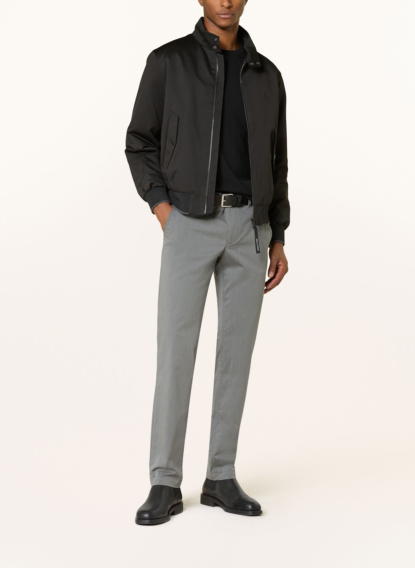 ALBERTO Chinosy LOU regular fit: SZARY