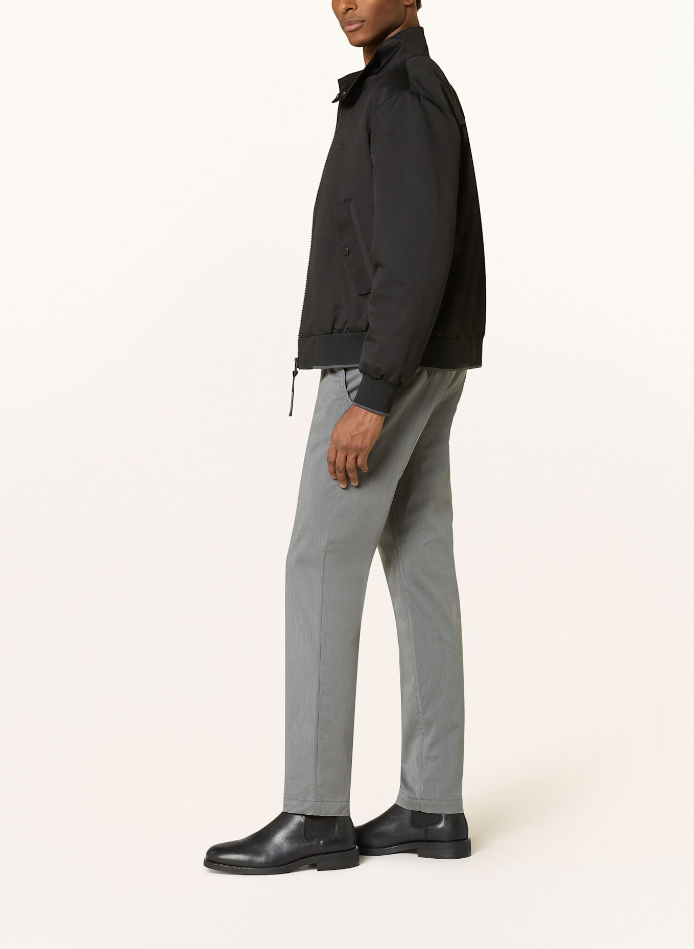ALBERTO Chinosy LOU regular fit: SZARY