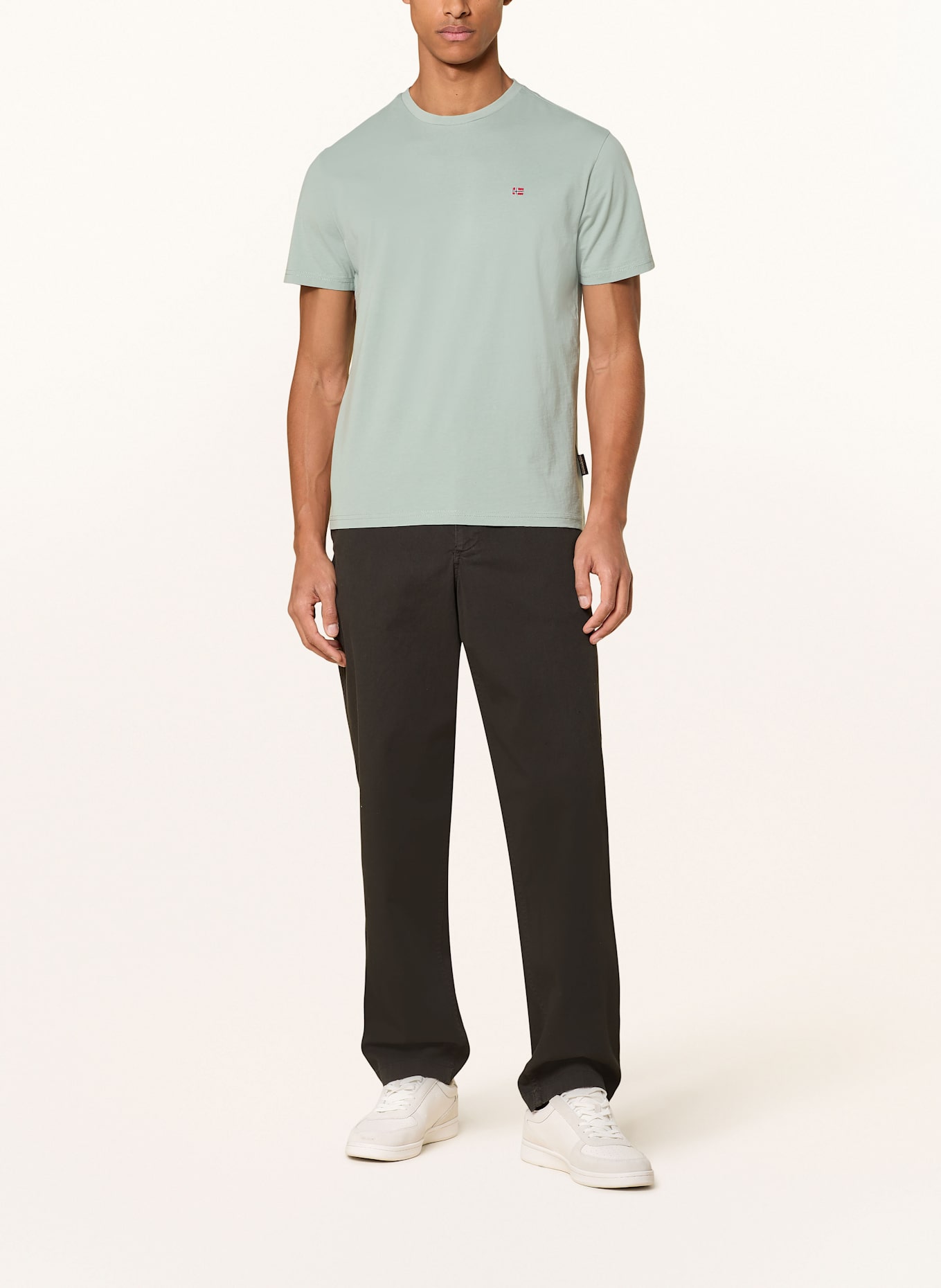 NAPAPIJRI T-shirt SALIS: LIGHT GREEN