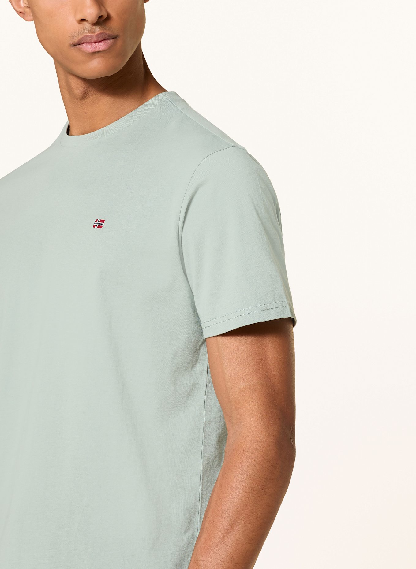 NAPAPIJRI T-shirt SALIS: LIGHT GREEN