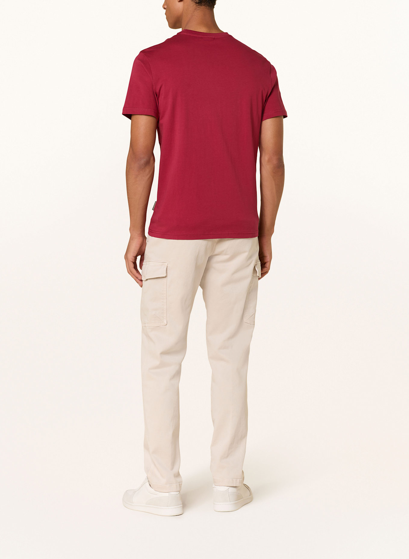 NAPAPIJRI T-shirt SALIS: DARK RED