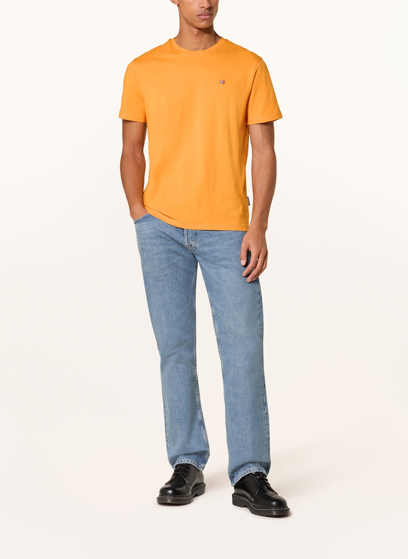 NAPAPIJRI T-shirt SALIS: NEON ORANGE