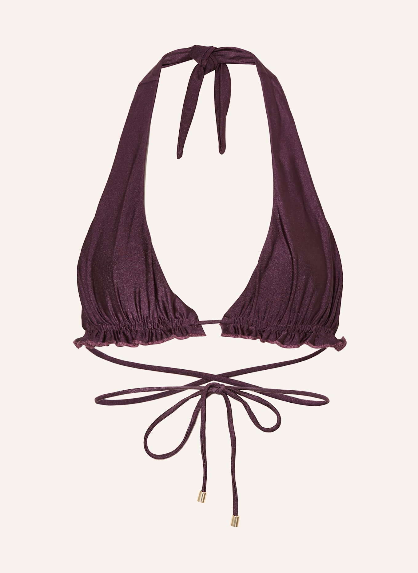 JANTHEE Neckholder-Bikini-Top OLYMPIA: DUNKELLILA