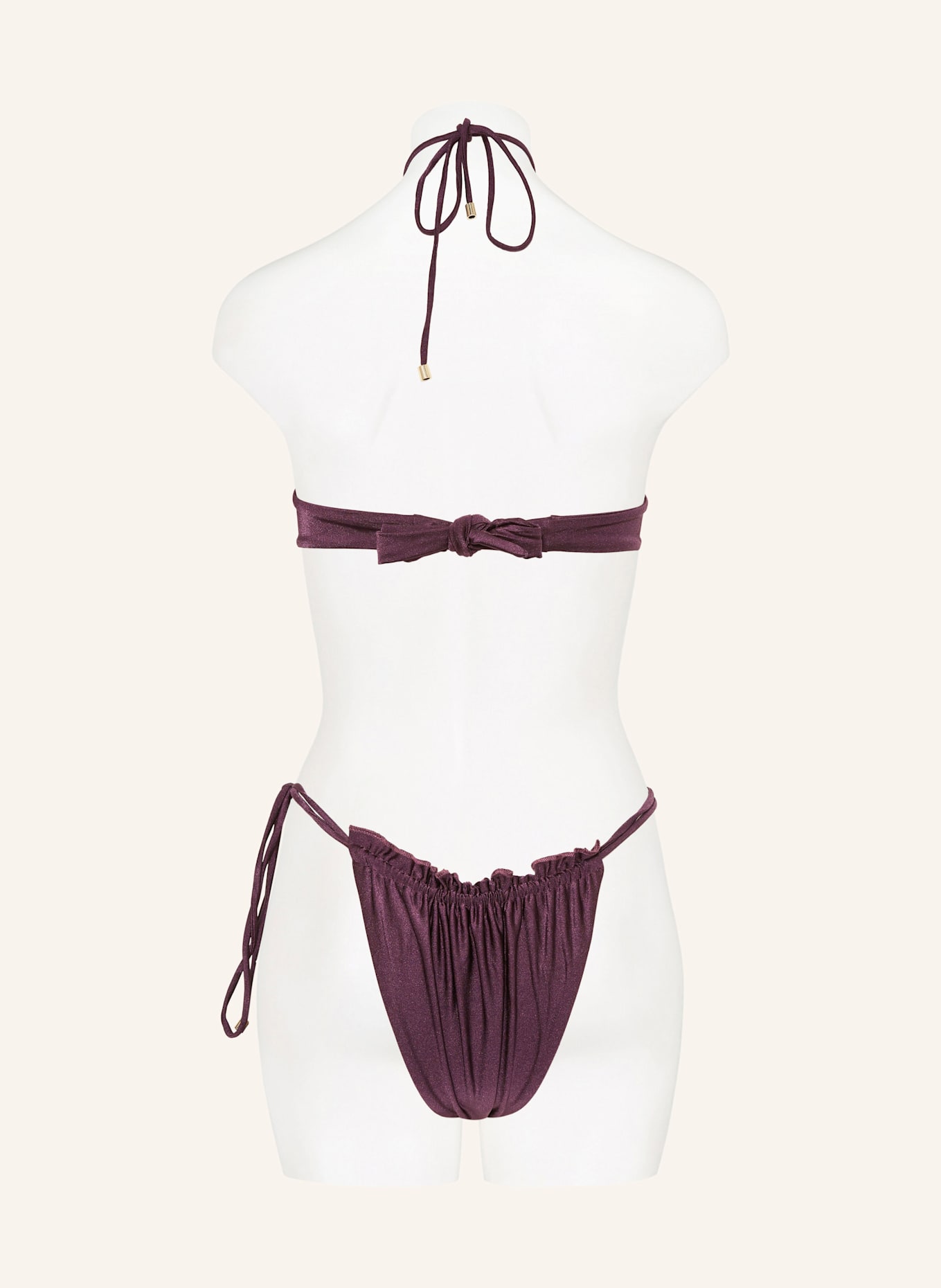 JANTHEE Neckholder-Bikini-Top OLYMPIA: DUNKELLILA