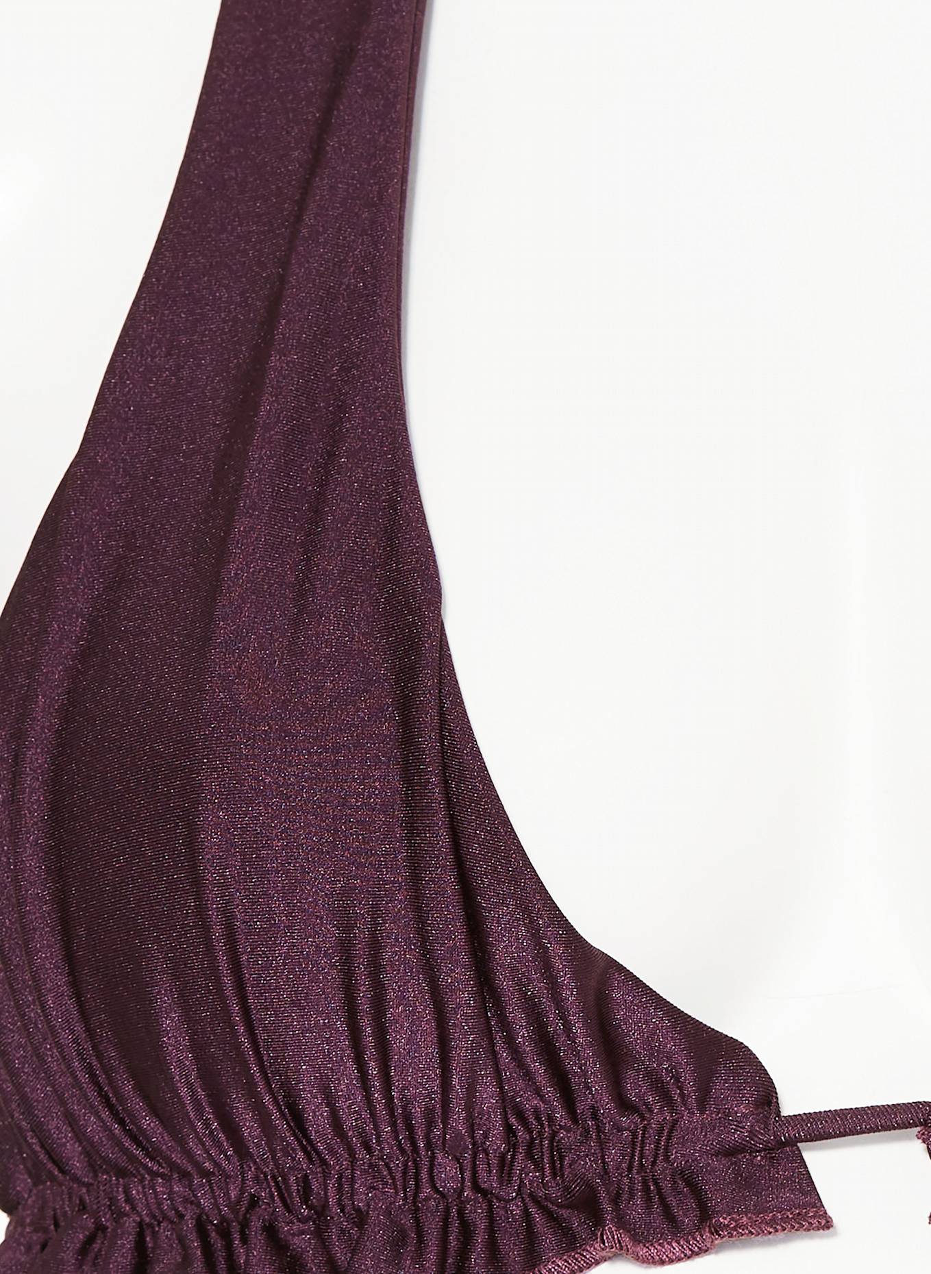 JANTHEE Neckholder-Bikini-Top OLYMPIA: DUNKELLILA
