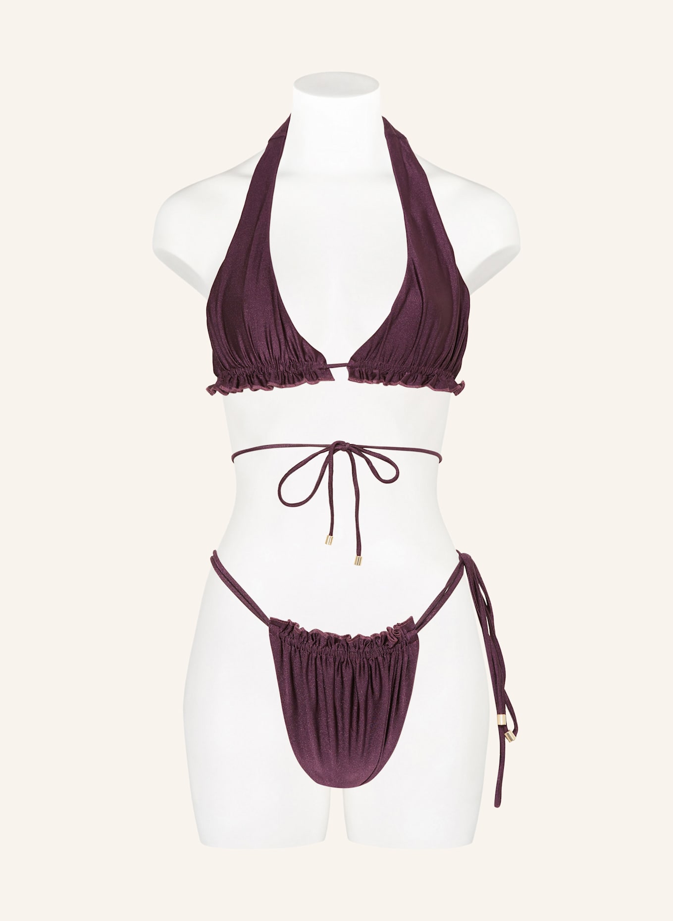 JANTHEE Triangel-Bikini-Hose AMY: DUNKELLILA