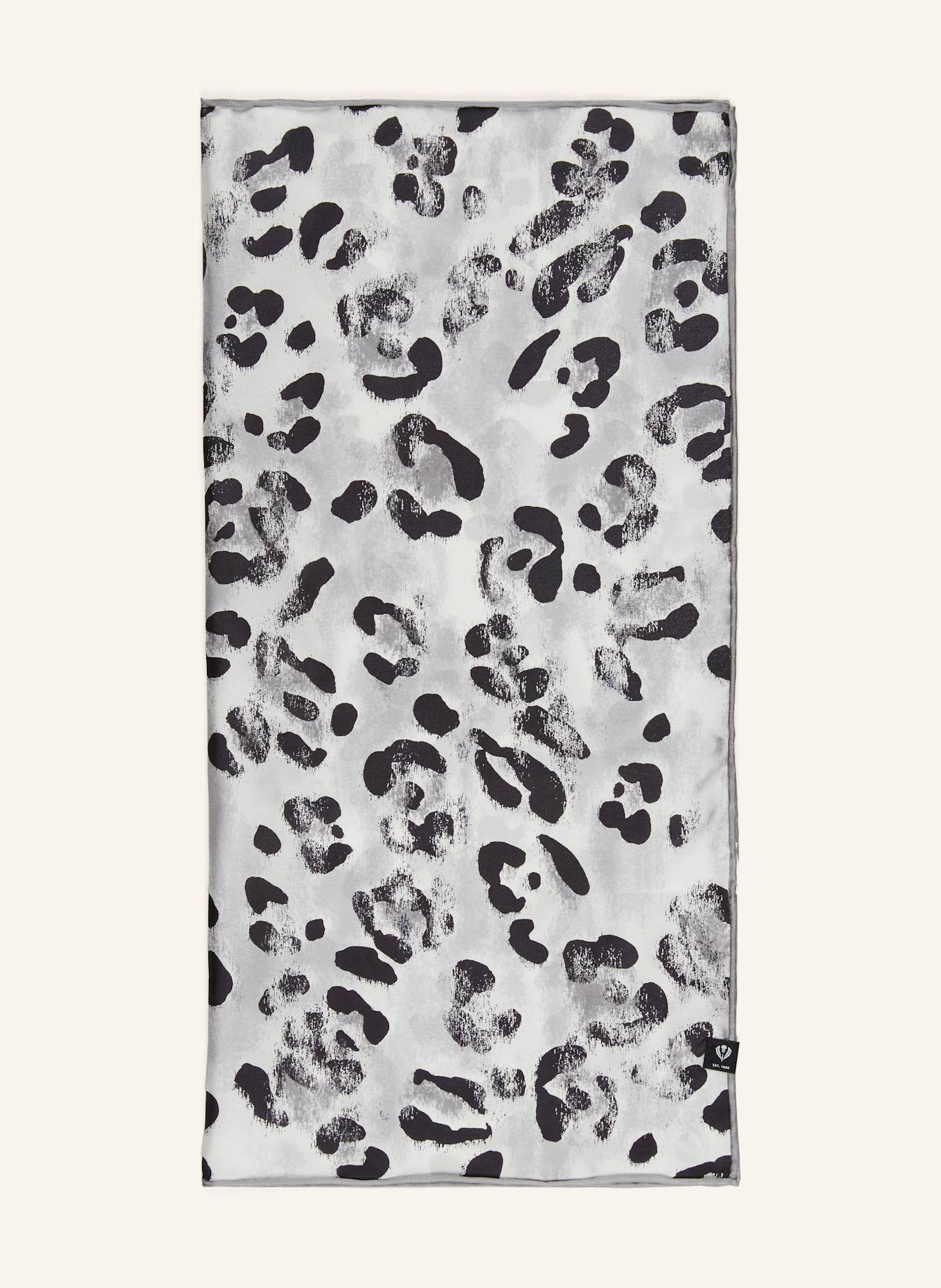 FRAAS Seidentuch: HELLGRAU / SCHWARZ / WEISS