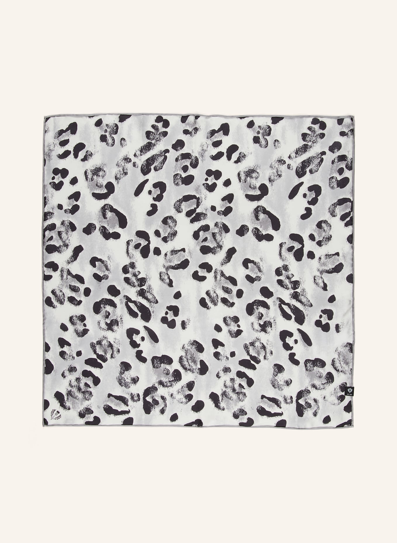 FRAAS Seidentuch: HELLGRAU / SCHWARZ / WEISS