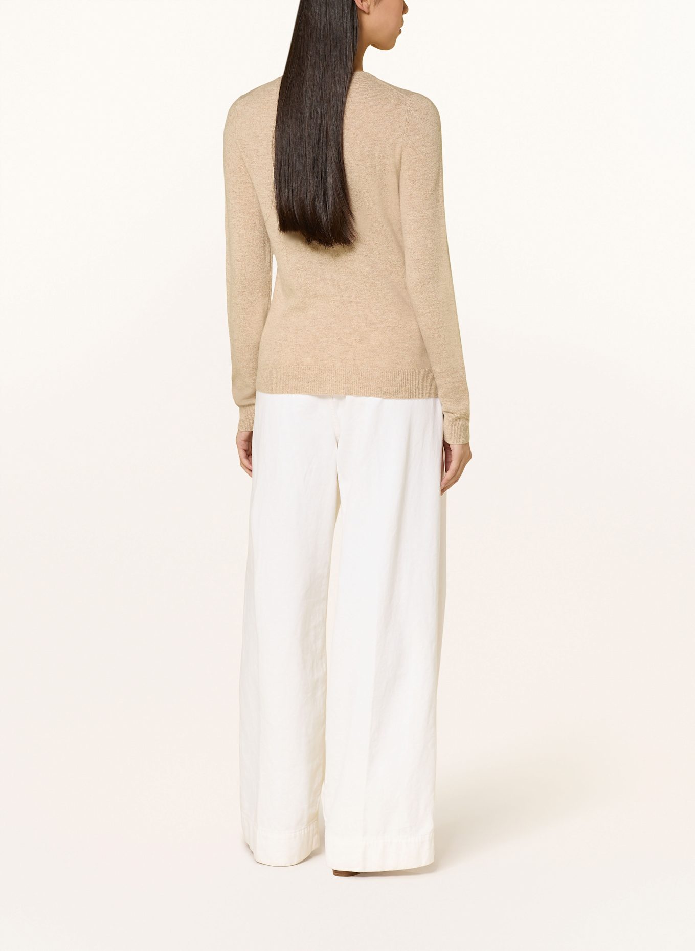 REPEAT Cashmere cardigan: CAMEL