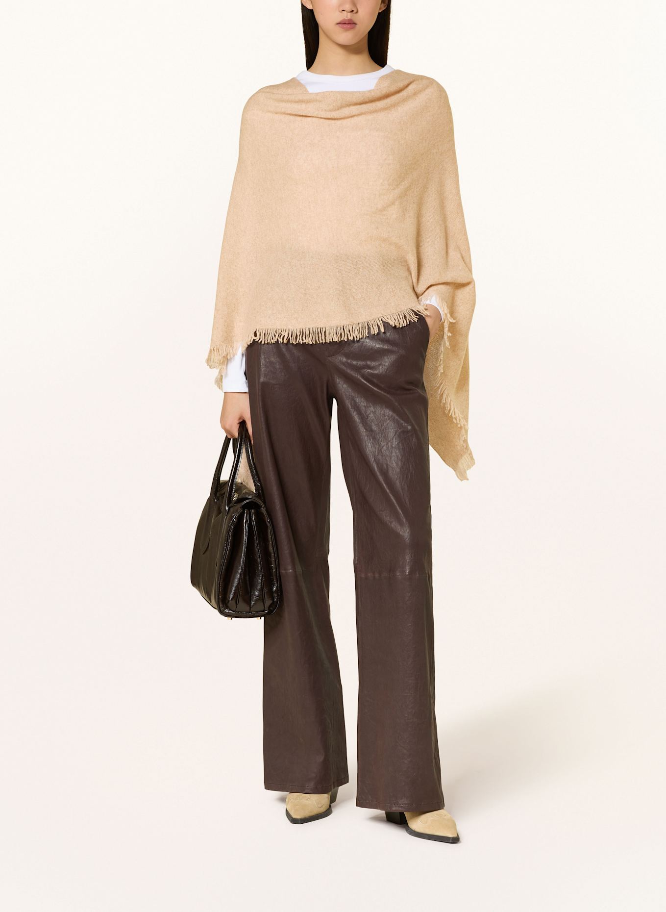 REPEAT Kašmírové pončo: VELBLOUDÍ