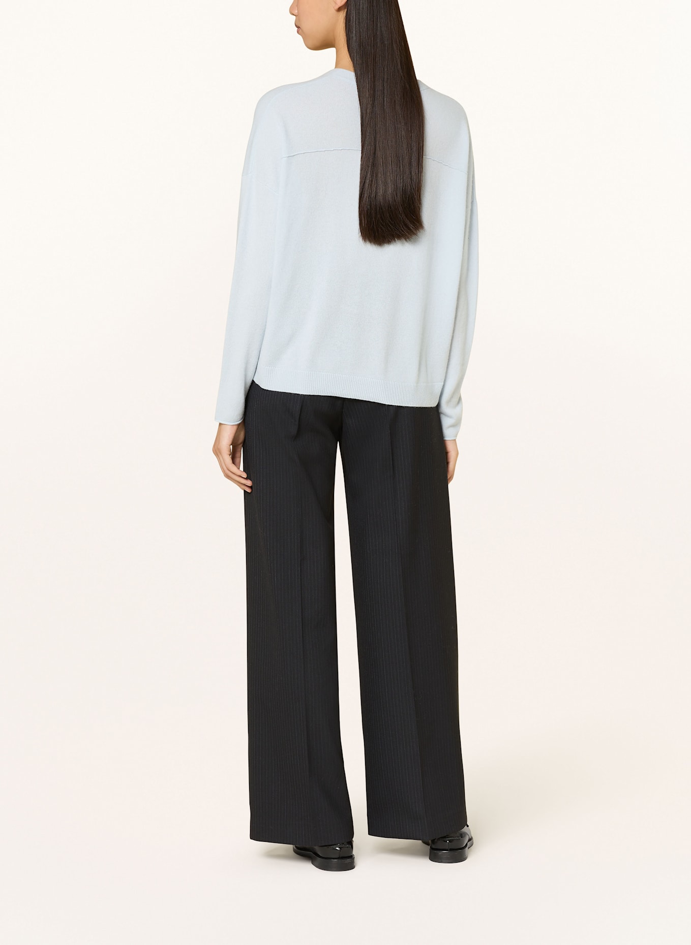 REPEAT Cashmere-Pullover: HELLBLAU